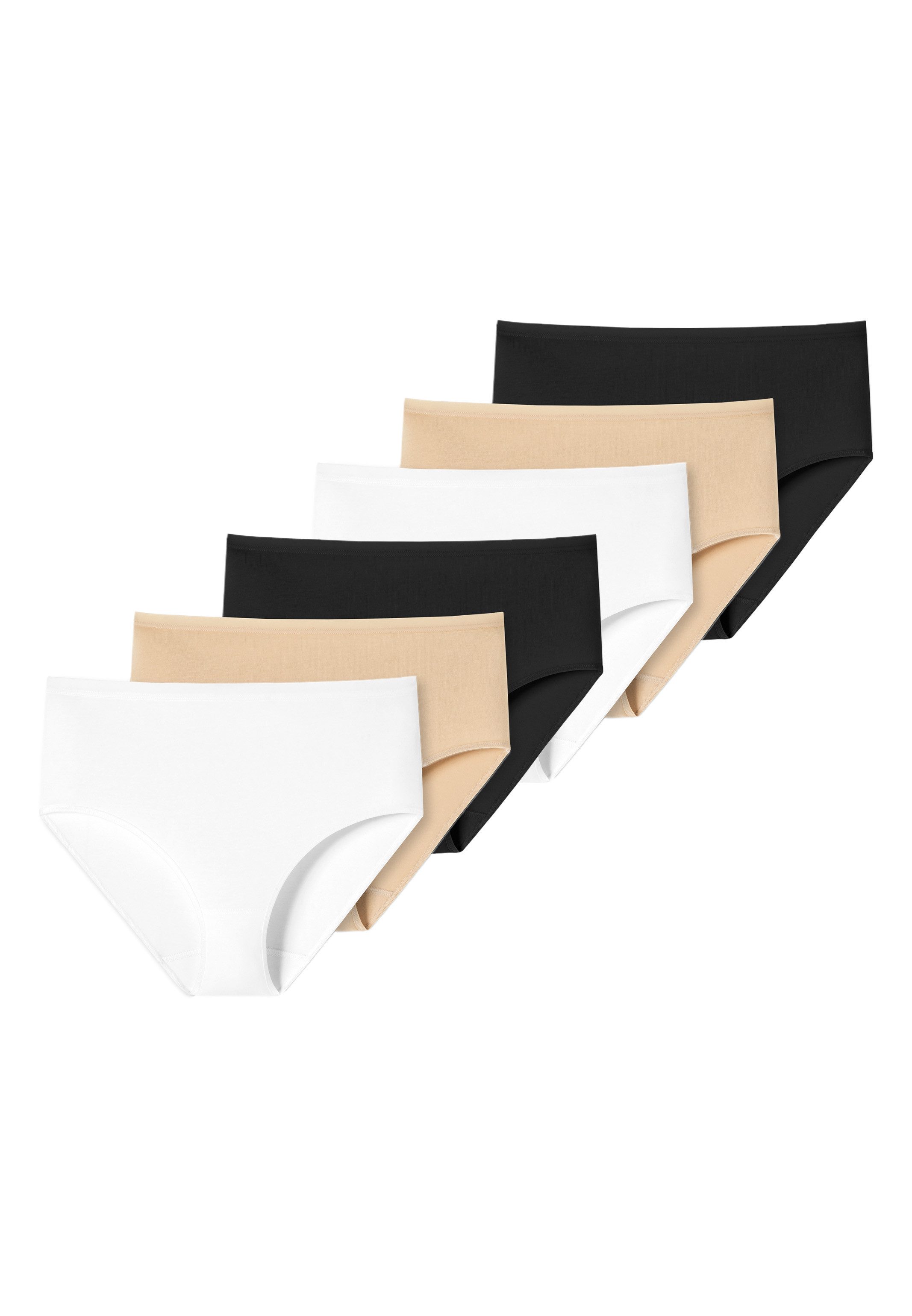 uncover by SCHIESSER Midislip 6er Pack Cotton (Spar-Set, 6-St) Midi Slip - Baumwolle - Atmungsaktiv - Hochwertig verarbeitet
