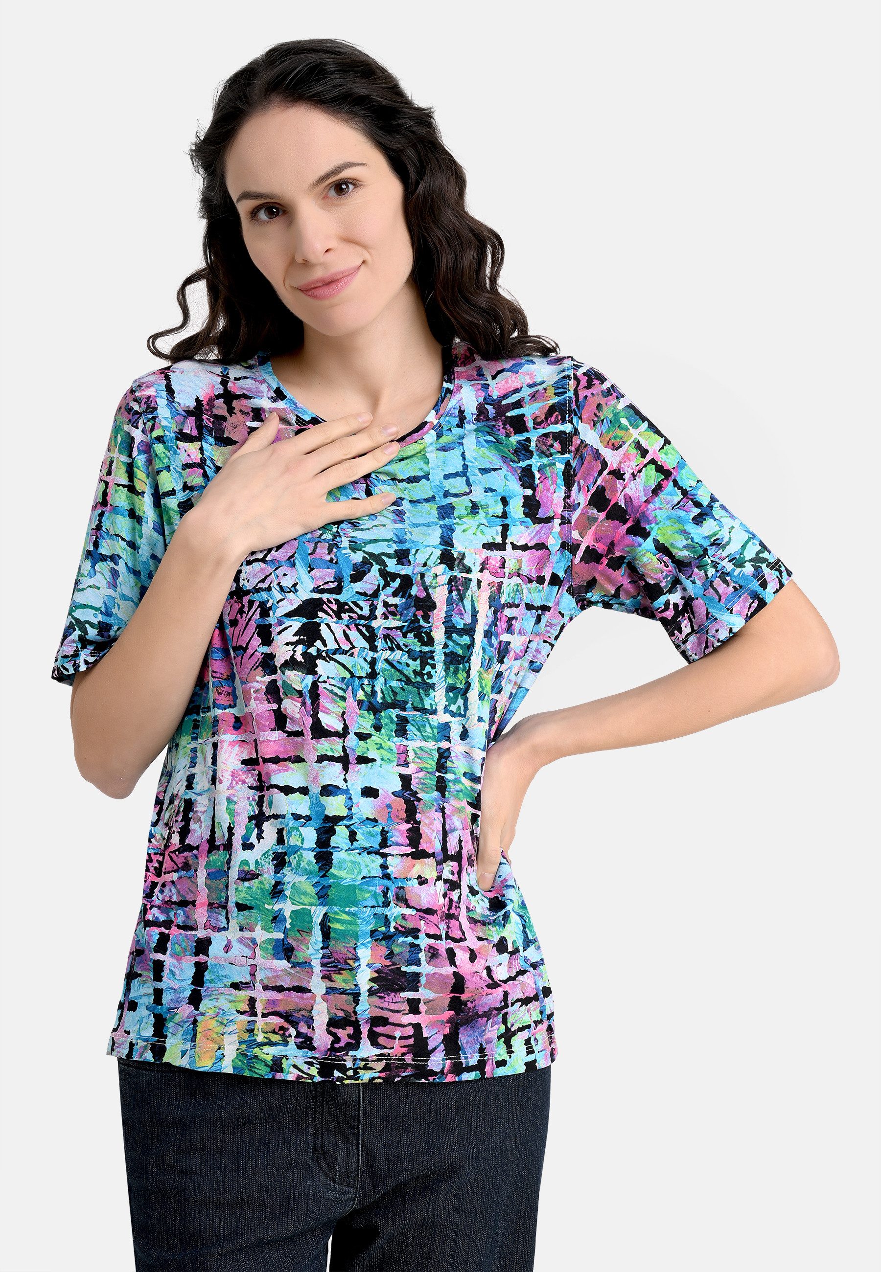 BICALLA T-Shirt Shirt mit Karo-Print in günstig online kaufen