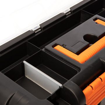 BigDean Werkzeugkoffer Werkzeugkoffer leer - 51x25x23cm aus schlagfestem Kunststoff (1 St)