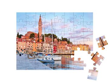 puzzleYOU Puzzle Stadt Rovinj an der Adria, Kroatien, 48 Puzzleteile, puzzleYOU-Kollektionen Kroatien
