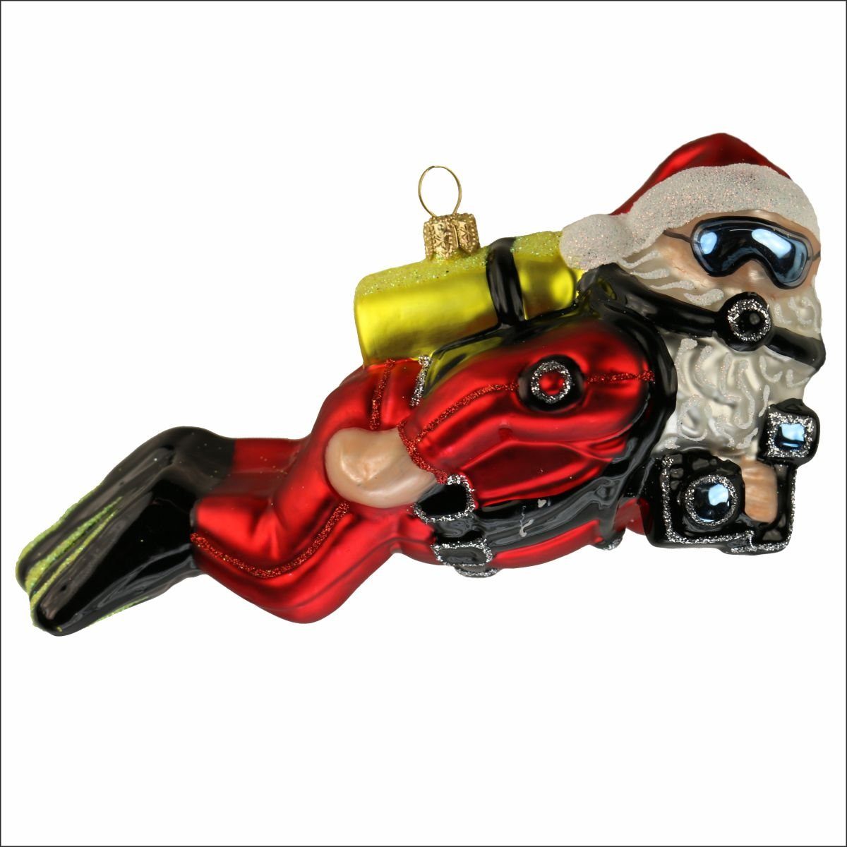 440s Christbaumschmuck 440s Christbaum-Hänger Taucher Santa Claus (1-tlg)