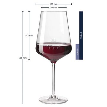 LEONARDO Rotweinglas Puccini Gastro-Edition Rotweingläser geeicht 0,2 l, Glas
