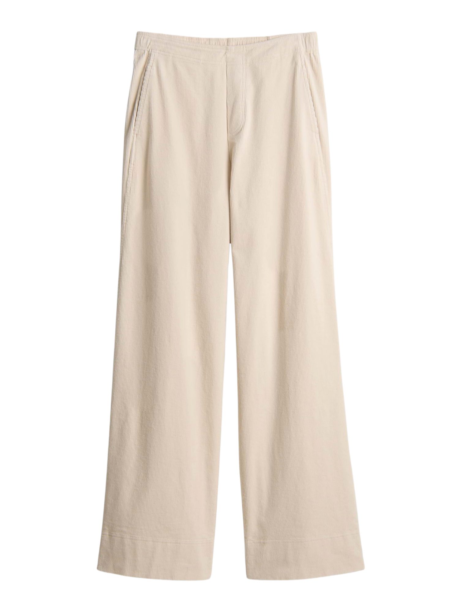 OPUS Stoffhose natur,Freizeit,Baumwolle,Unifarben,Wide Leg,Mittel