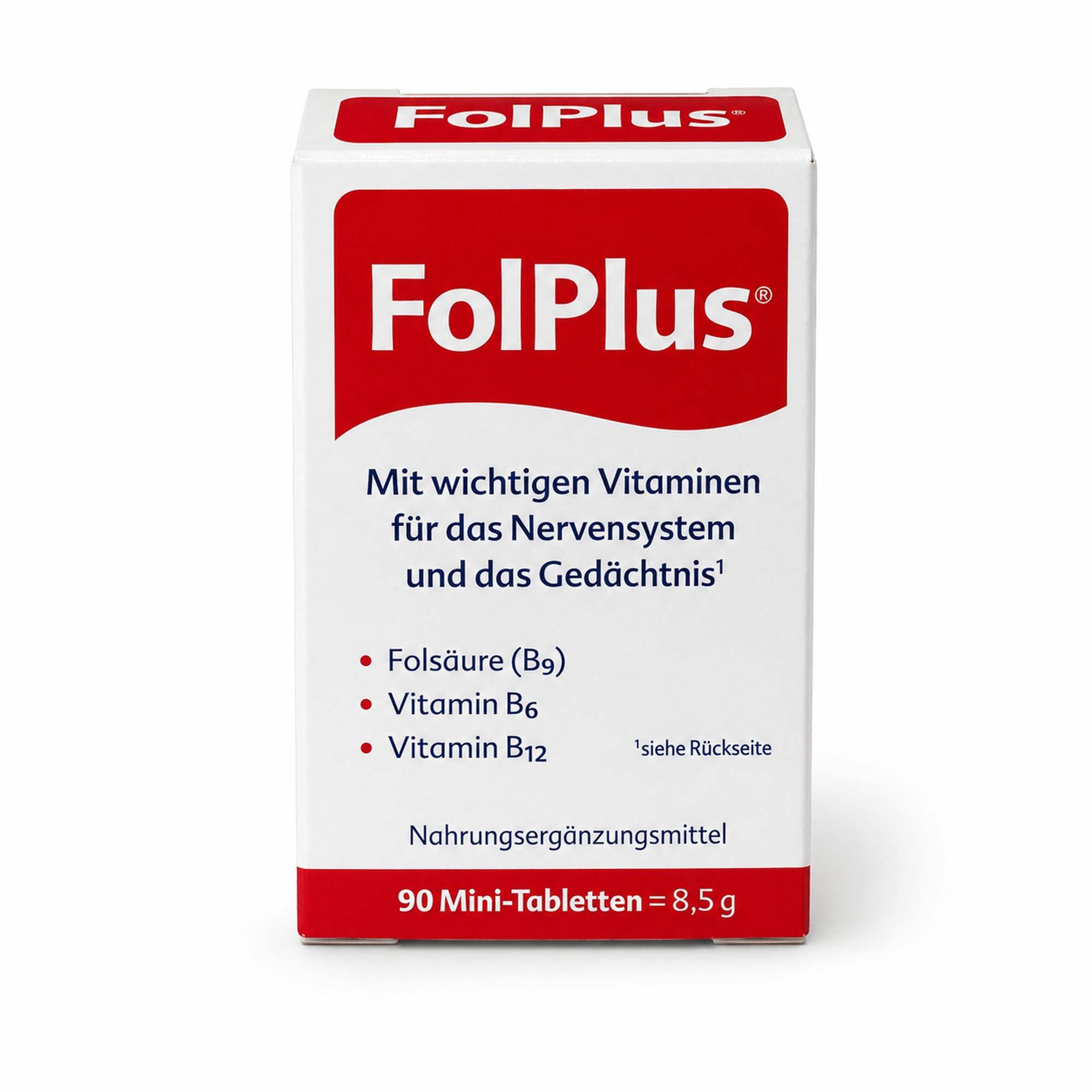 SteriPharm Pharmazeutische Produkte GmbH FOLPLUS Filmtabletten mit Folsäure & Vitamin B6/12 90 Stück Filmtabletten