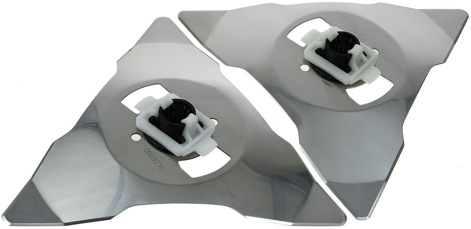 Powery Rasenmähermesser 2 Ersatz-Messer Schneid-Klingen für Robomow RS-, RC-Serie, Edelstahl
