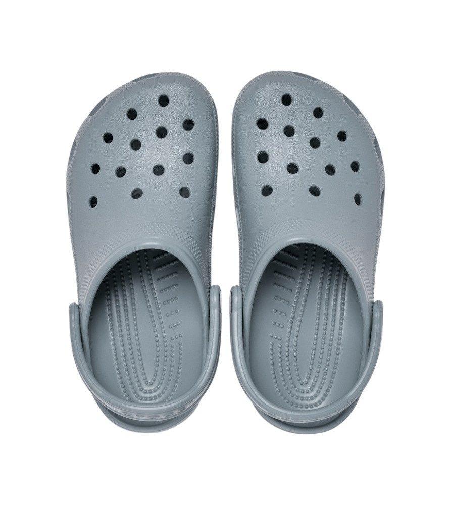Crocs Sandale Classic Clog Concrete grau/blau Badeschuh – Bild 2 von 5