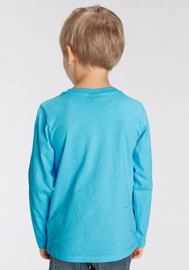 KIDSWORLD Langarmshirt mit Dino-Motiv aus Wendepailletten