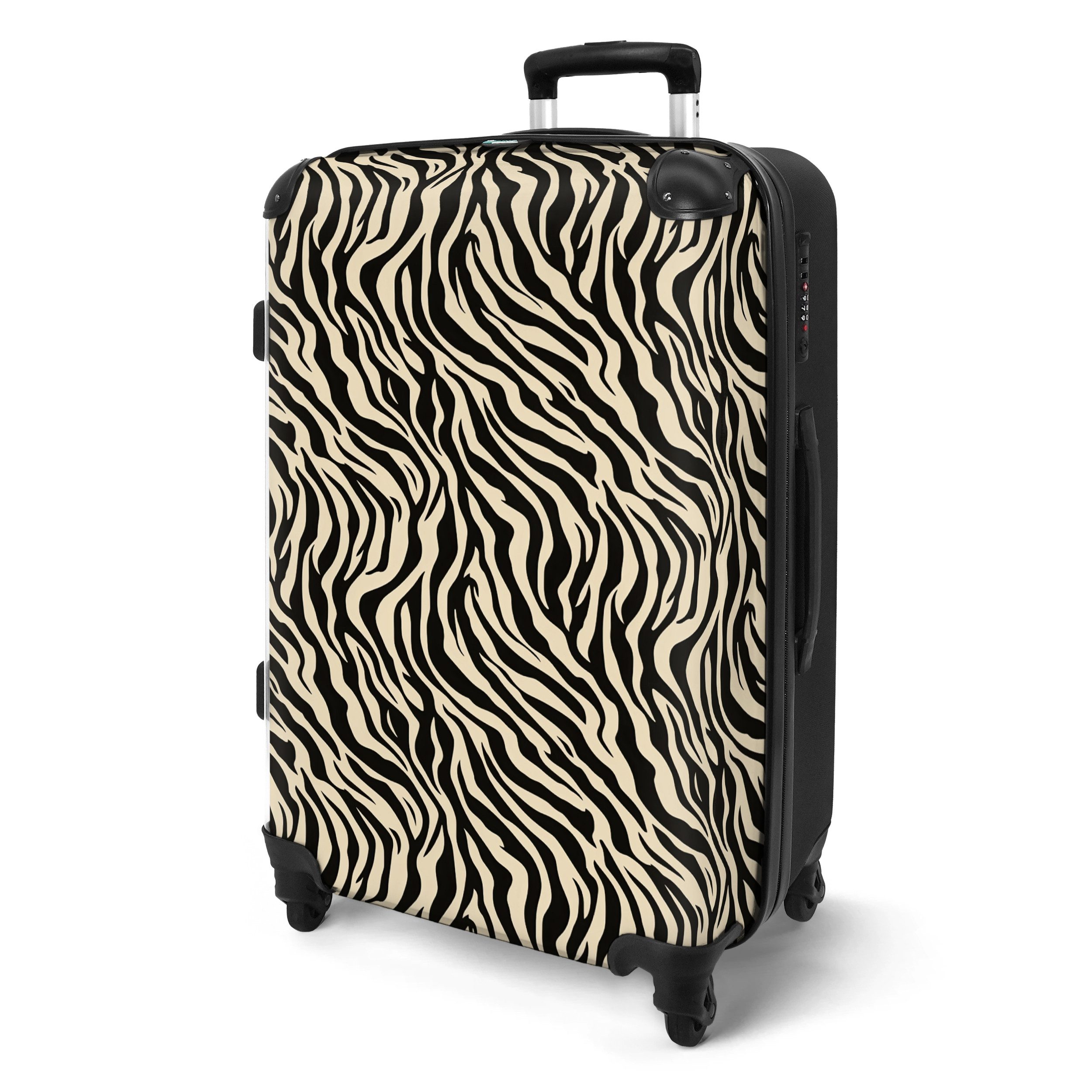 NoBoringSuitcases.com© Hartschalen-Trolley Tiermuster - Zebra - günstig online kaufen