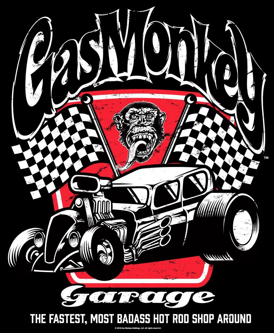 Garage Badass S Monkey T-Shirt Garage Gas T-Shirt Monkey Gas