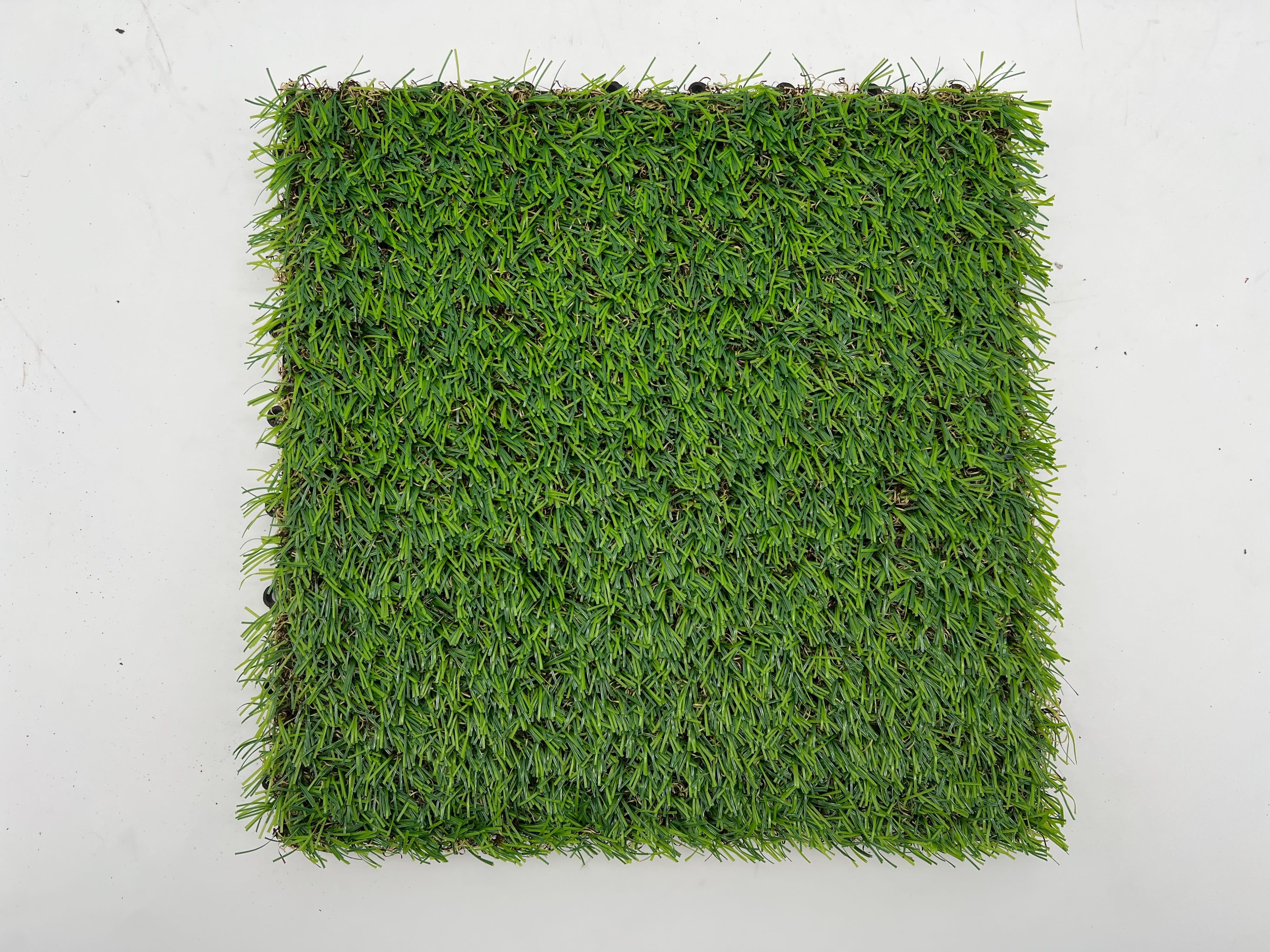 Outgarden Terrassenplatte Terrassenfliese Kunstrasen 30x30 cm, Kunststoff 30x30, Grün