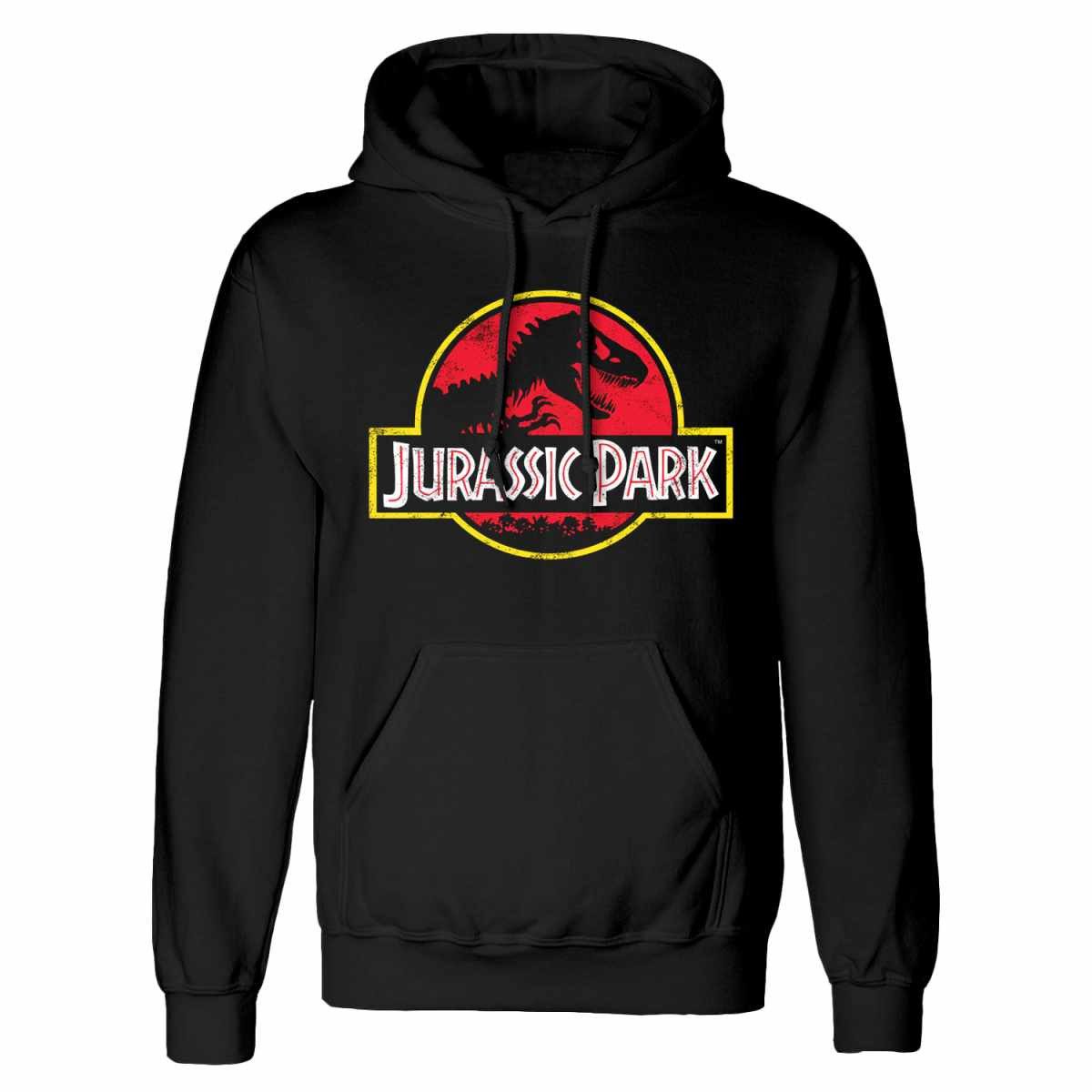 Jurassic Park Hoodie Classic Logo Hoodie T-rex Dinosaurier Skelett