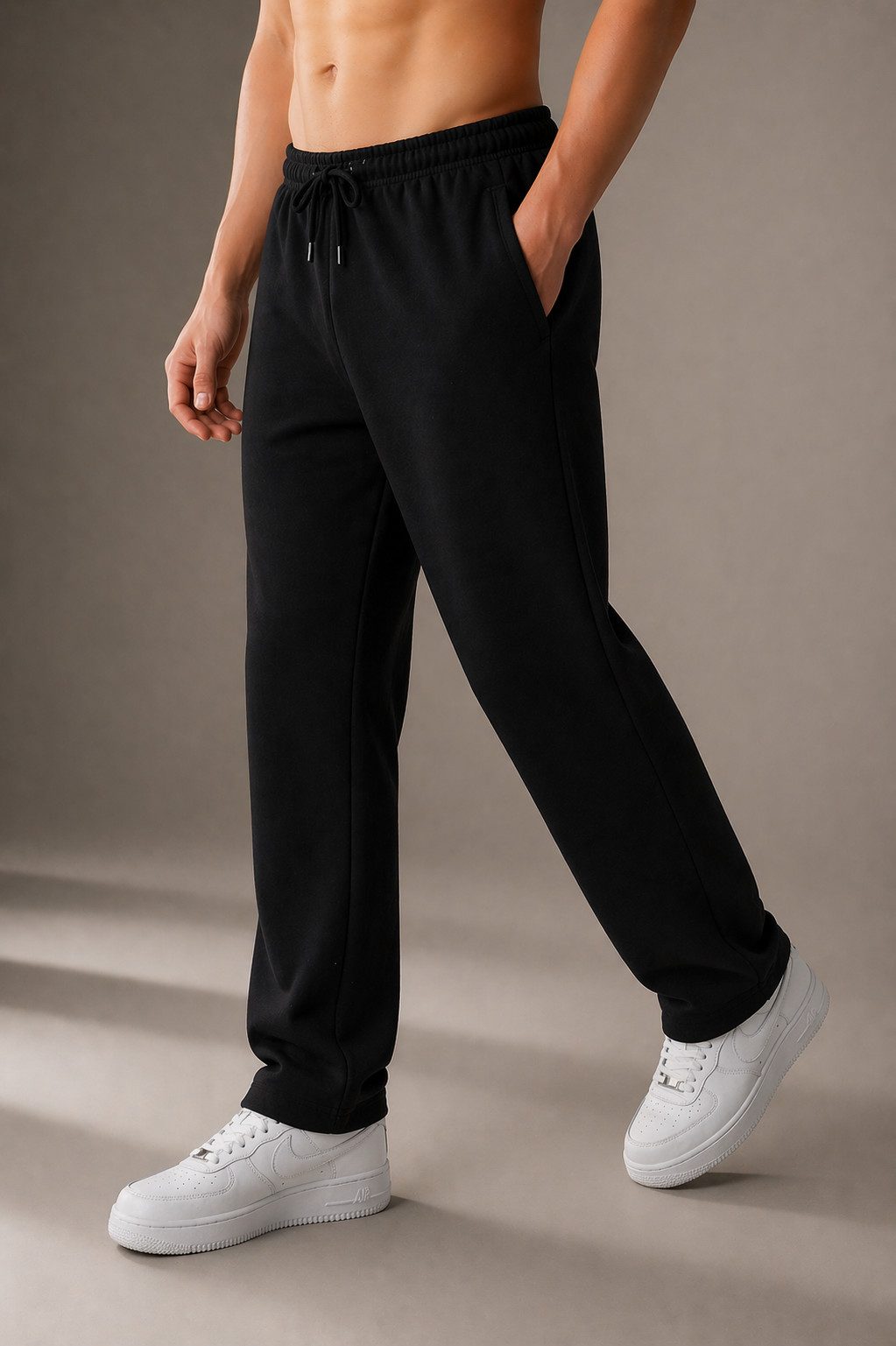 R-CAMP Jogginghose Jogginghose Herren Baumwolle Sweathose Sommer Hose (Packung, 1-tlg., Jogginghose für Herren) Baumwolle Herren Freizeithose Sporthose Trainingshose, modisch, bequem