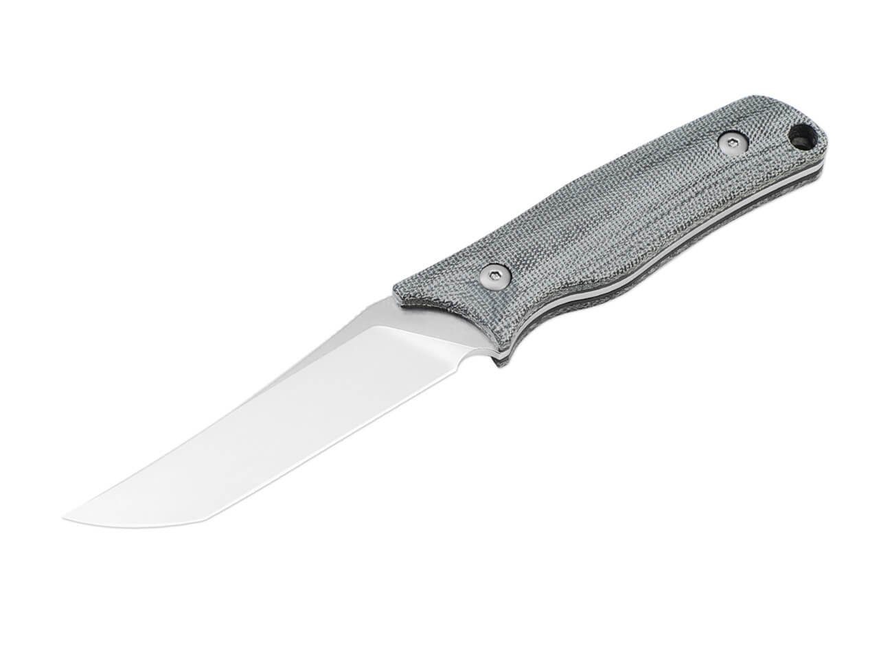 (1 Scheide, St) Black Knife Böker feststehendes Survival Messer Plus mit Elgon Micarta Kizer