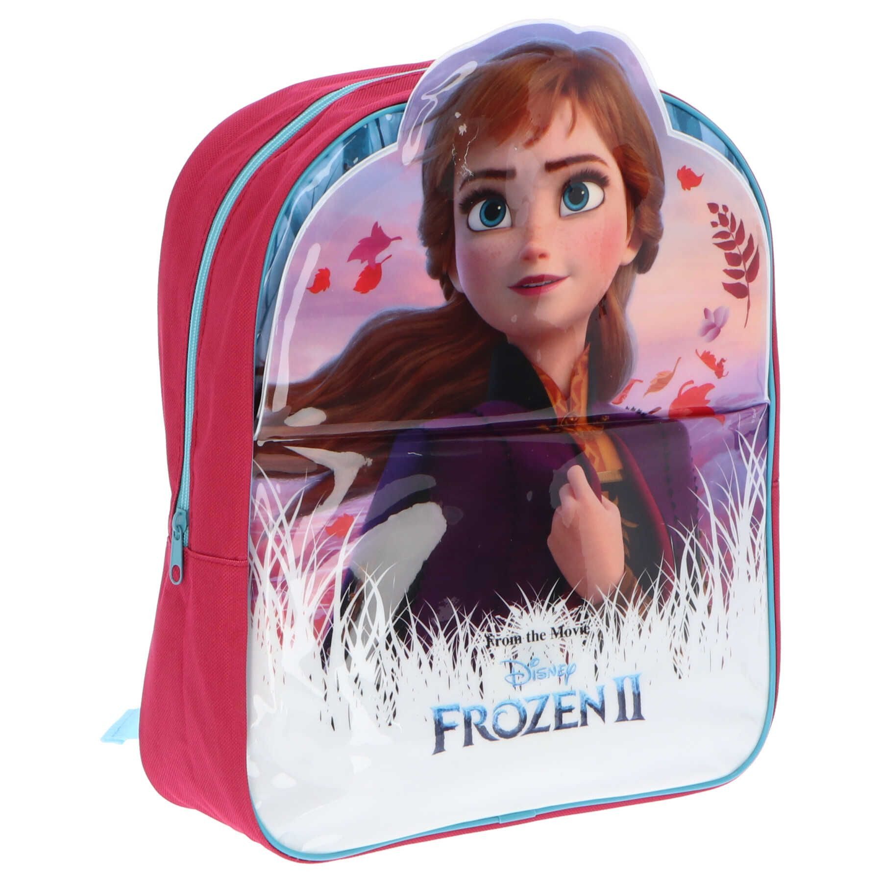 Disney Frozen Rucksack Dreifach-Panel-Rucksack Schultasche mit drei Fächern