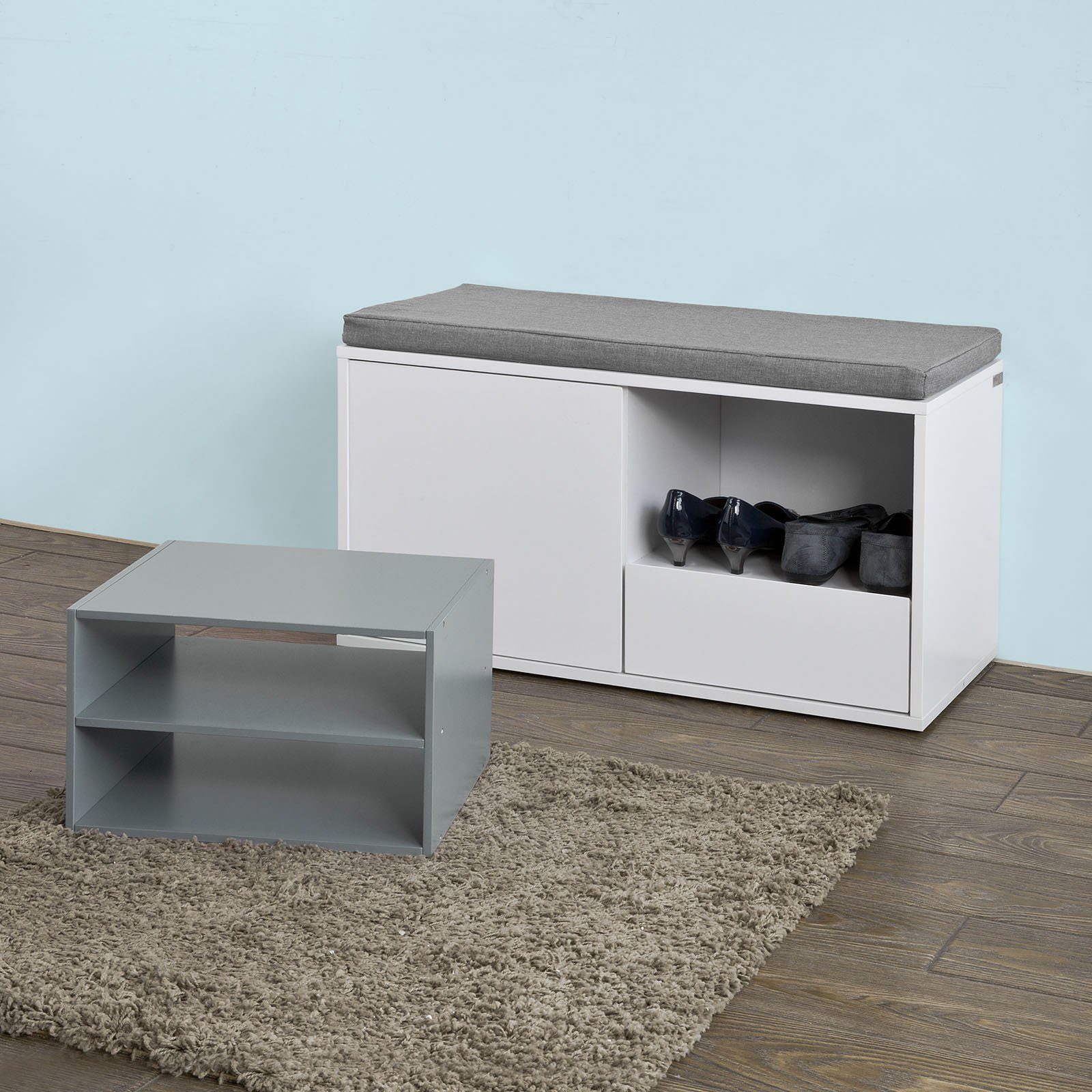 SoBuy Schuhbank FSR37, Sitzbank mit Sitzkissen günstig online kaufen