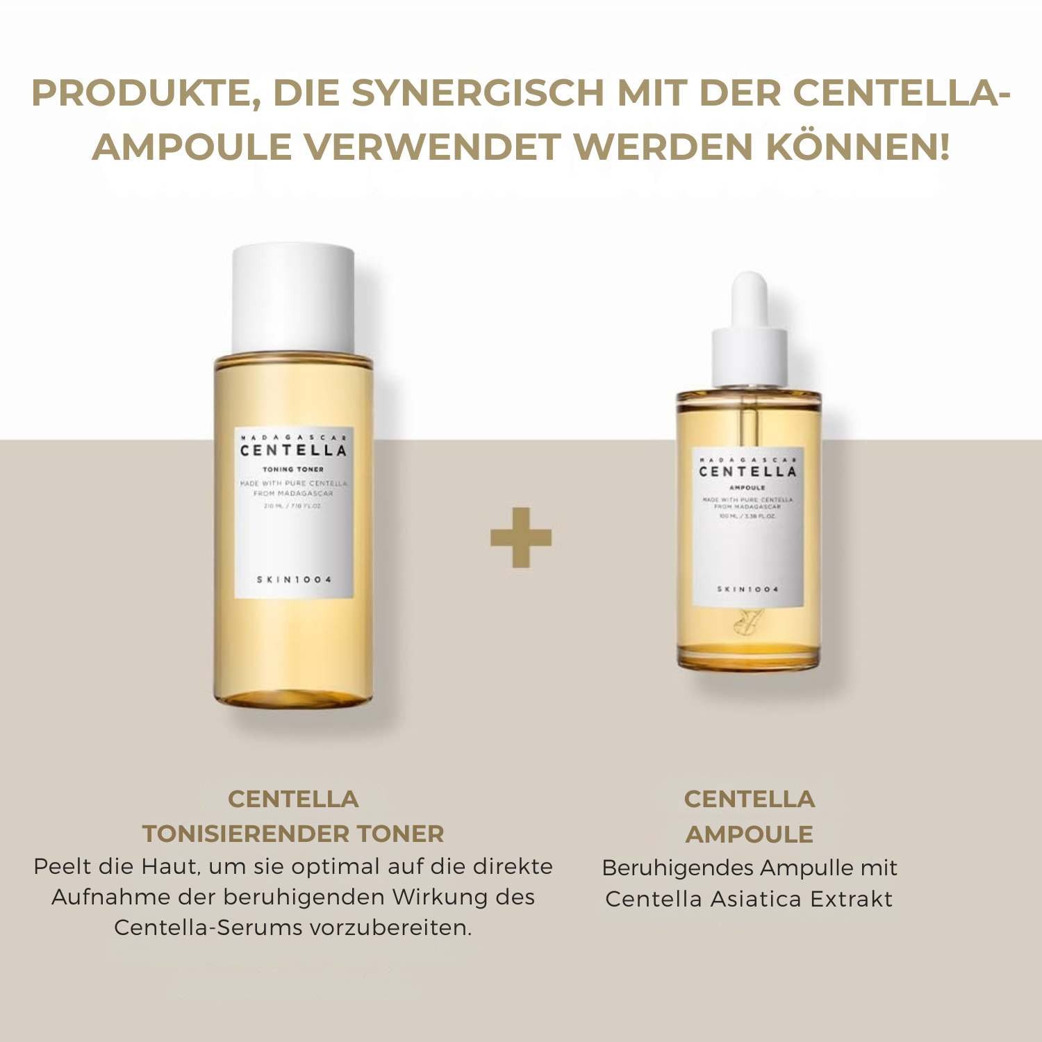 SKIN1004 Gesichtsserum Madagascar Centella Ampoule 100ml – Beruhigendes Gesichtsserum mit 100% Centella Asiatica Extrakt aus Madagaskar, feuchtigkeitsspendend, regenerierend, ideal für empfindliche Haut, tierversuchsfrei