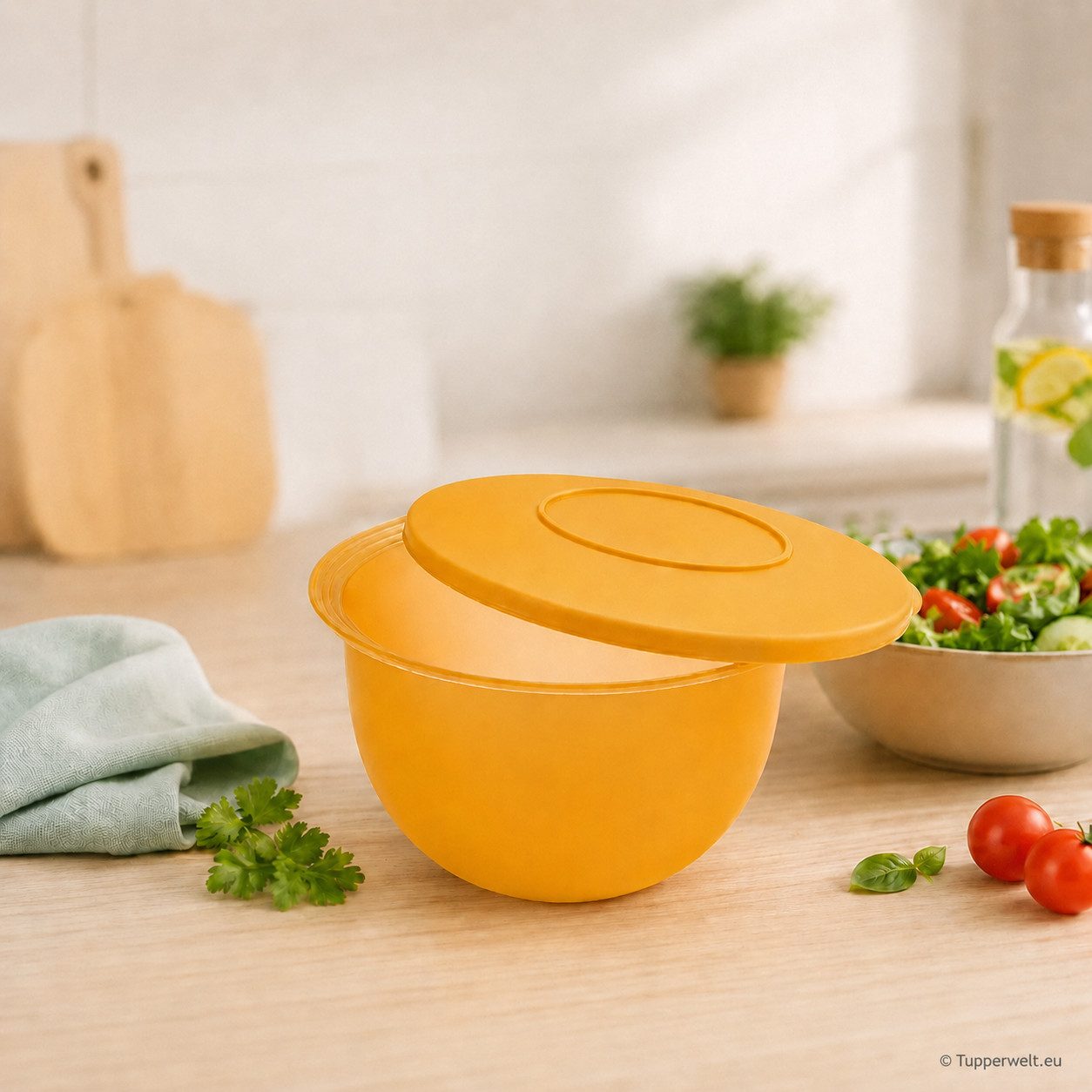TUPPERWARE Vorratsdose Tupperware Junge Welle Schüssel 4,3 Liter orange
