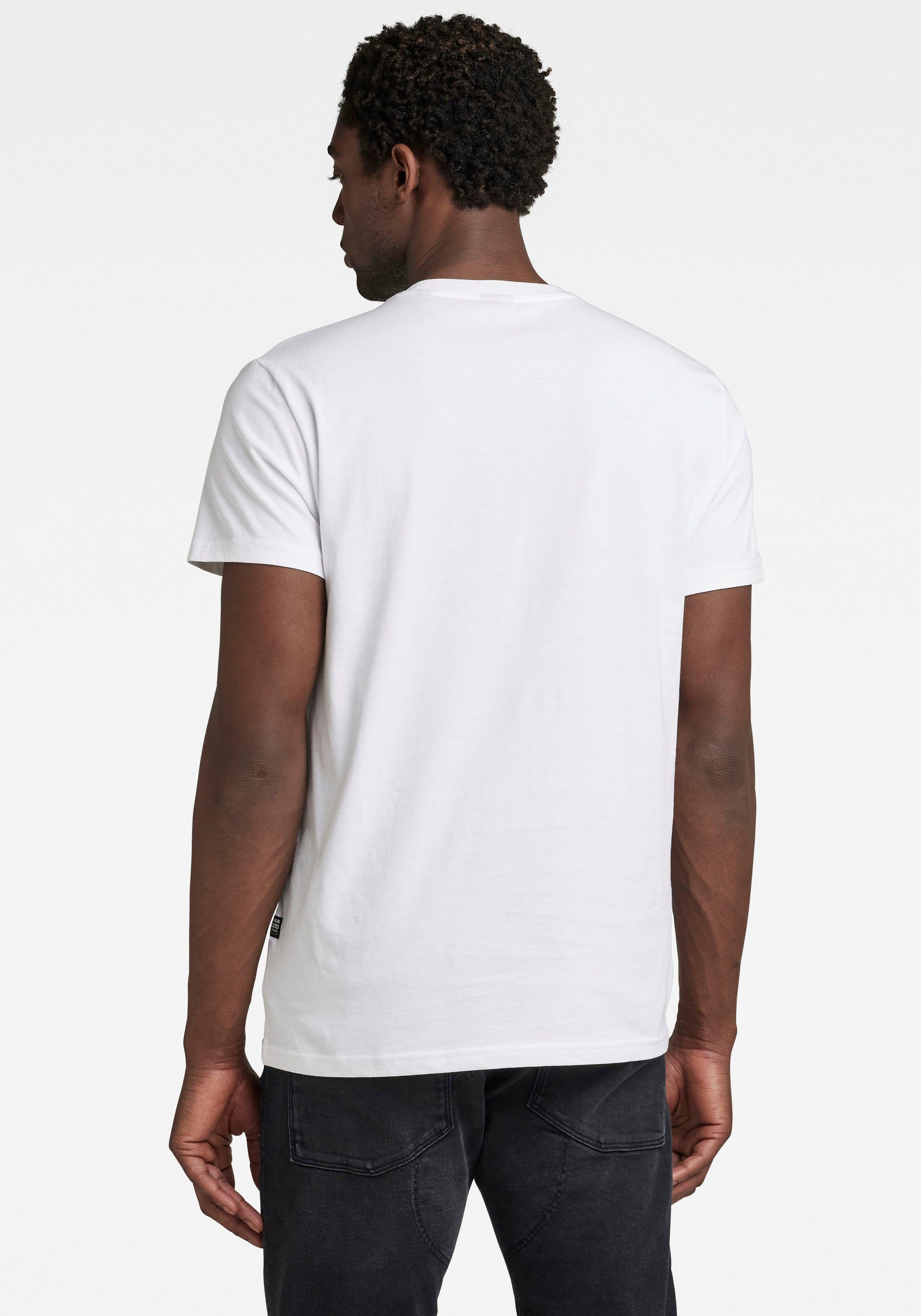RAW Stencil G-Star Print-Shirt white RAW T-Shirt