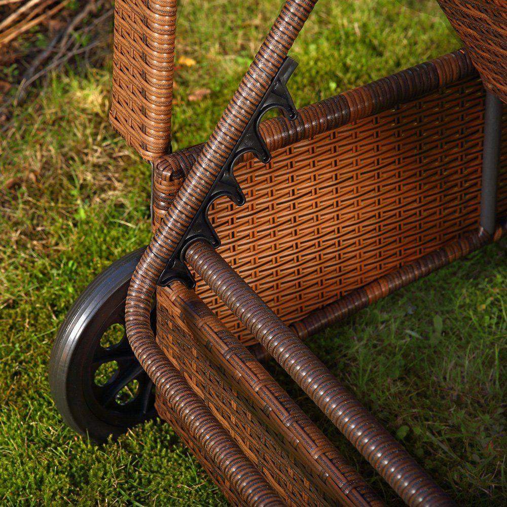 Melko Gartenliege Sonnenliege Gartenliege Polyrattan inkl. günstig online kaufen