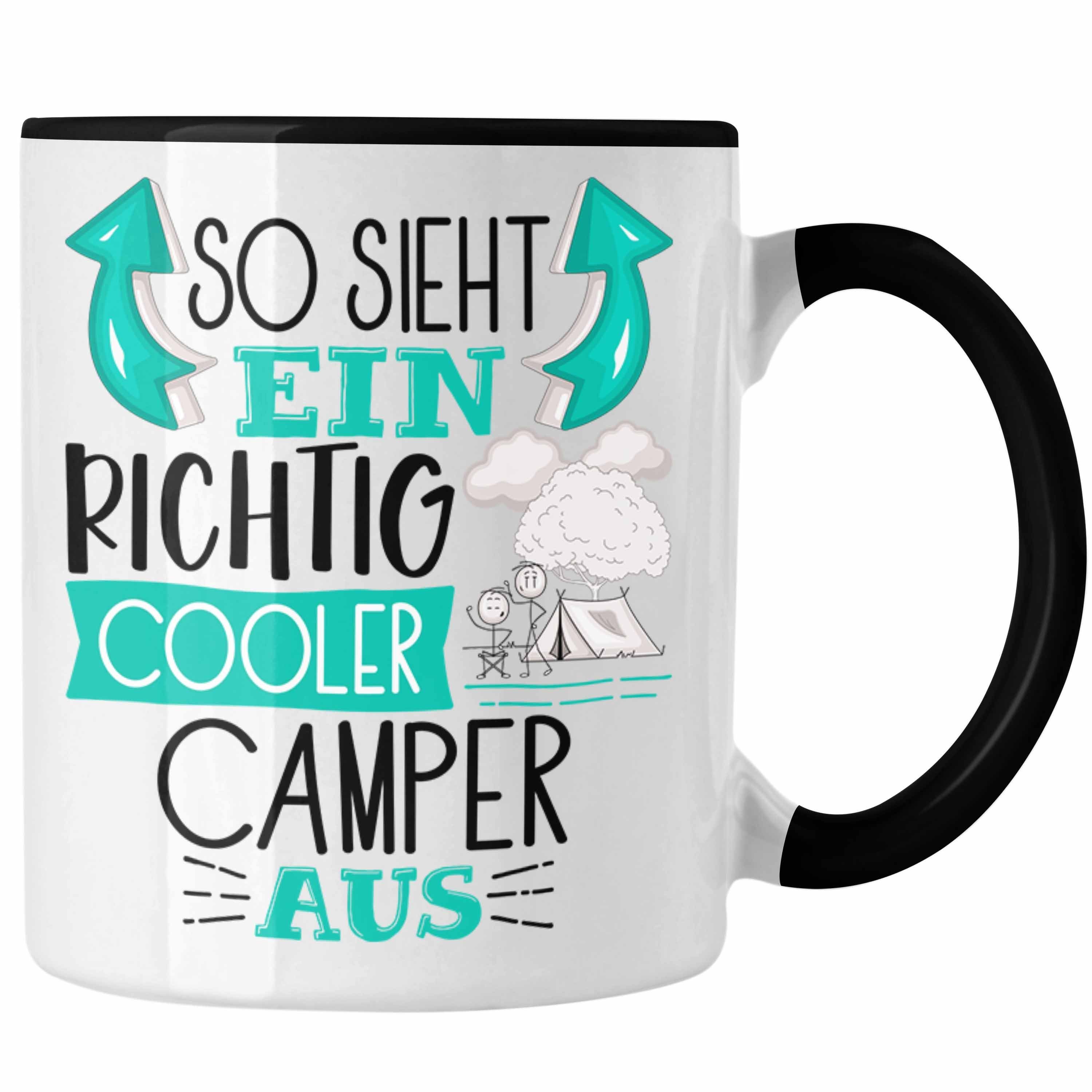 Trendation Tasse So Sieht Ein Richtig Cooler Camper Aus Geschenk Tasse Lustiger Spruch Schwarz