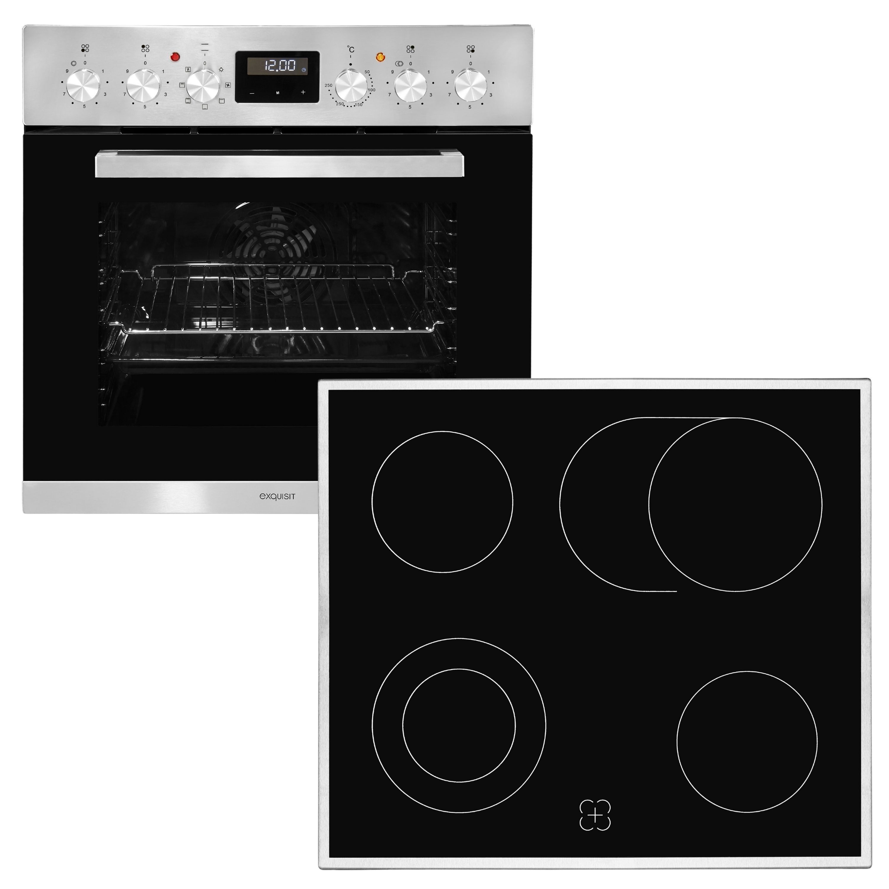 exquisit Elektro-Herd-Set EHE 157-2 URBZ-Set