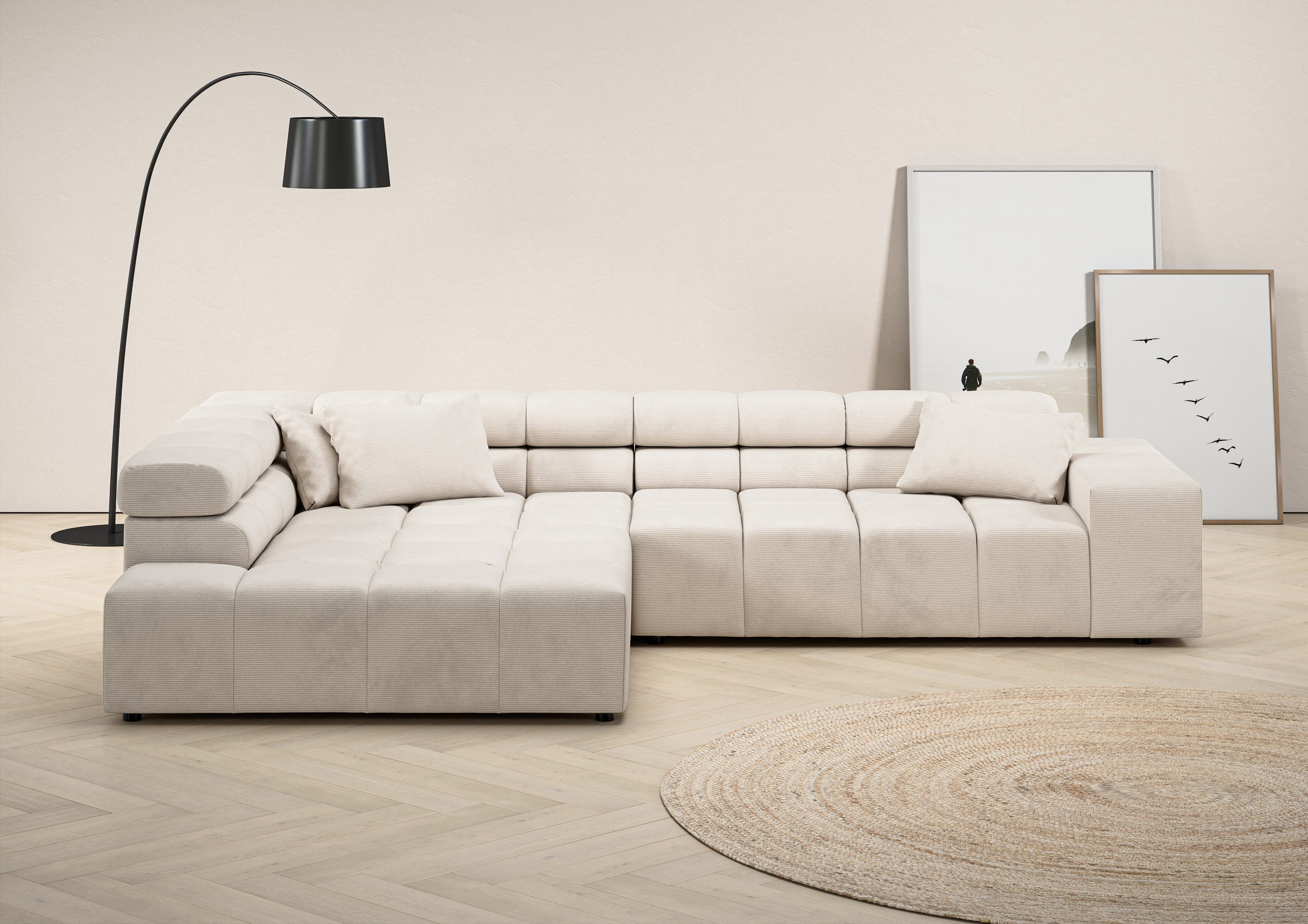 INOSIGN Ecksofa Ancona incl. Kopfteilverstellung, OTTOs Choice, Breite 319c günstig online kaufen