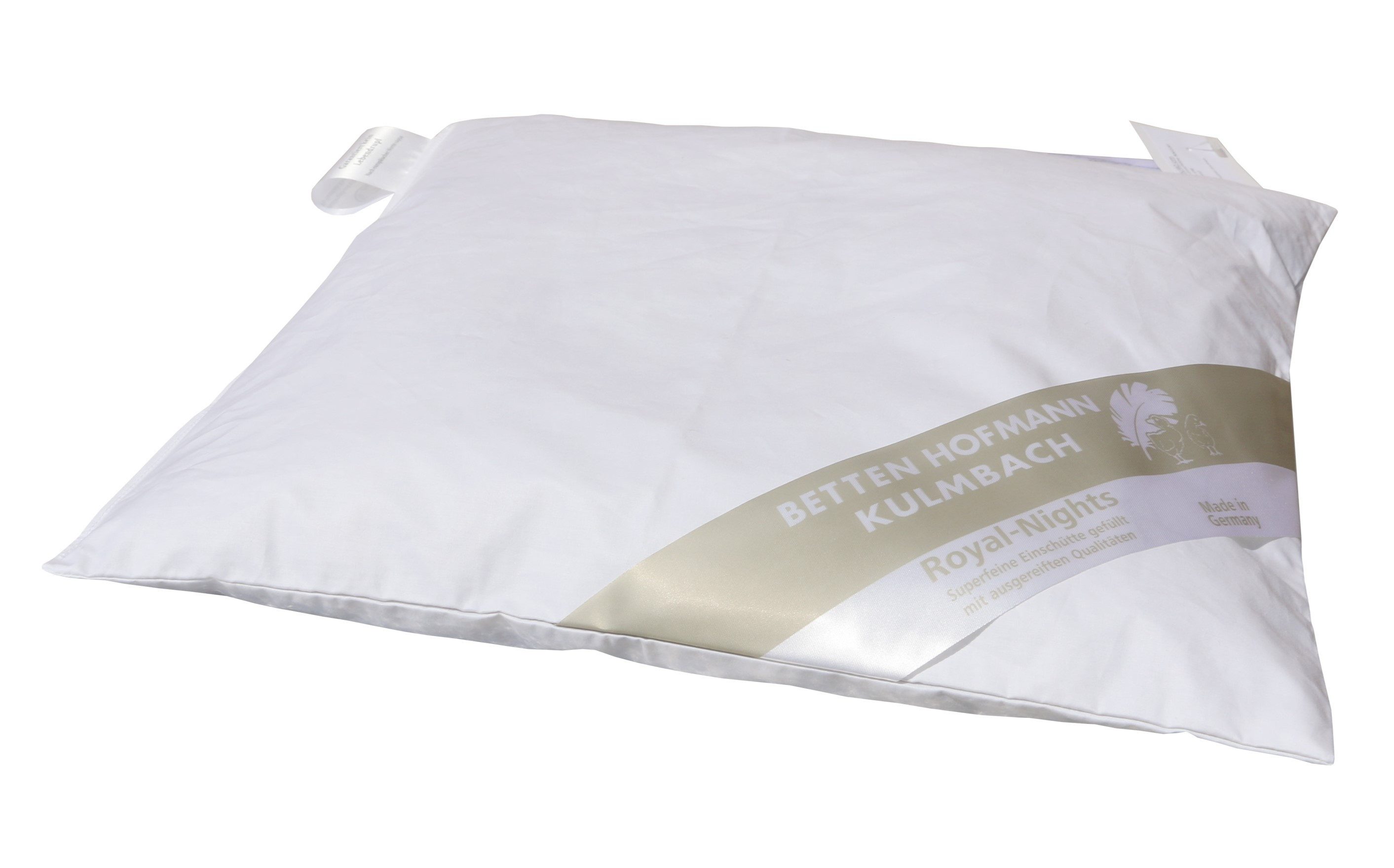 Betten Hofmann Babykissen Betten Hofmann Baby Daunenkissen 35x40 cm Flachkissen ungesteppt 30 g, flach und weich, made in Germany