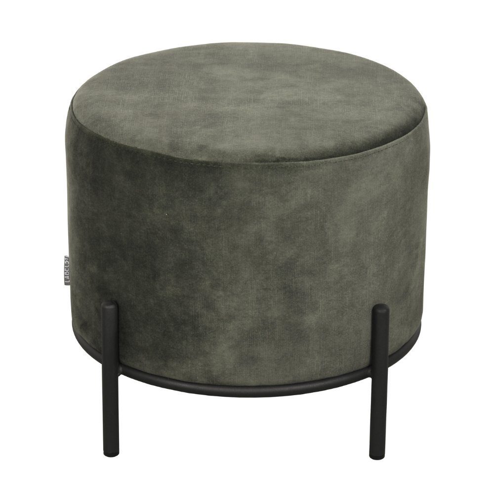 RINGO-Living Stuhl Healani aus Velours 410x460mm, Möbel in Hunter-Grün Hocker