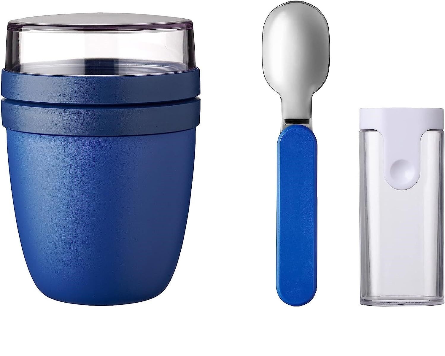 Mepal Lunchbox Set Lunchpot Faltbarer Ложки Ellipse Vivid Blue