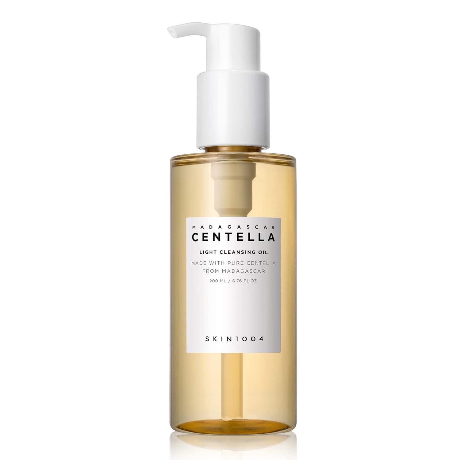 SKIN1004 Gesichts-Reinigungsöl Madagascar Centella Light Cleansing Oil, 200ml -, Leichtes Reinigungsöl, entfernt Make-up, beruhigt die Haut