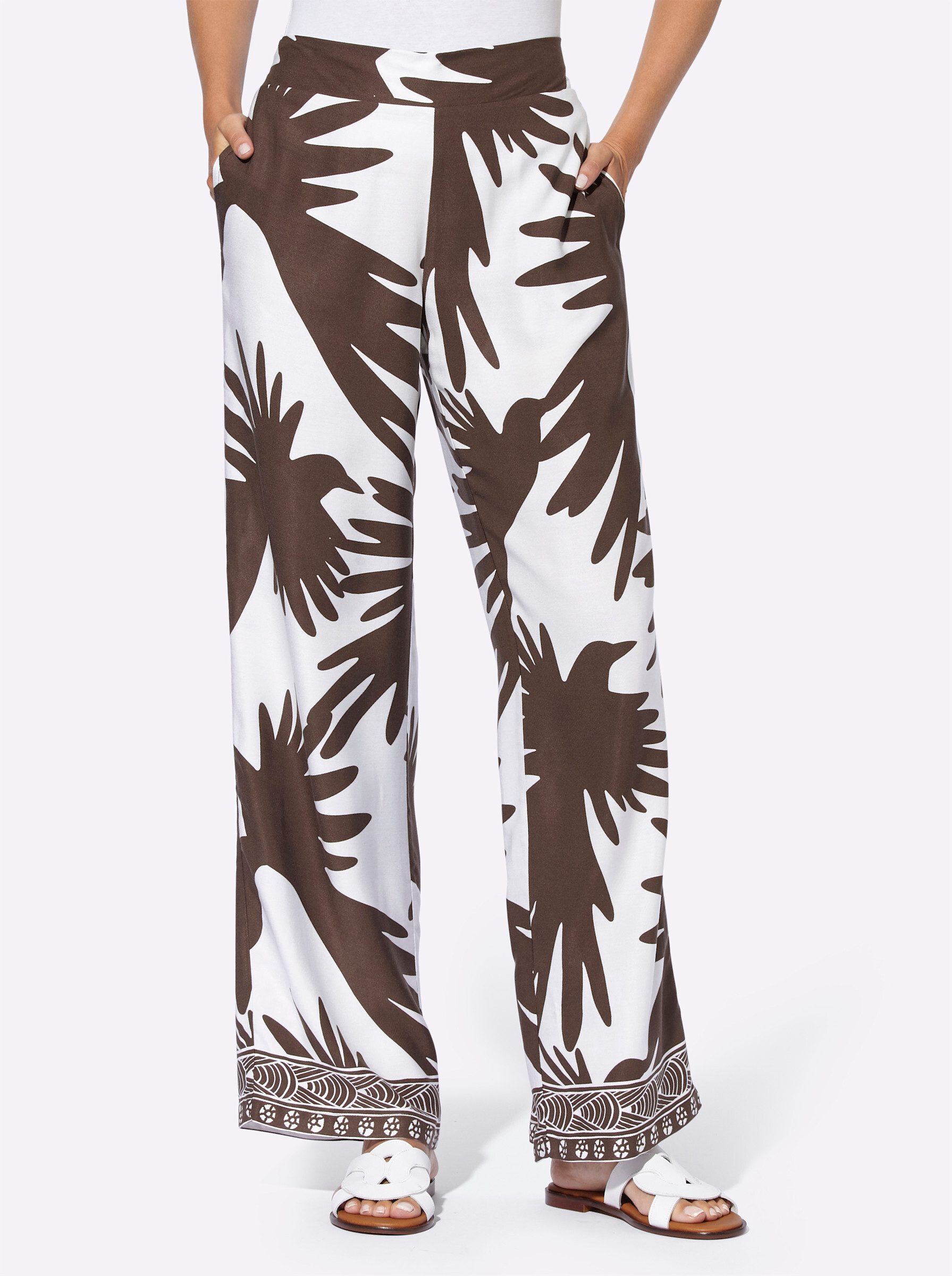 heine Jerseyhose Druckhose Innenbeinlänge ca.71 cm günstig online kaufen