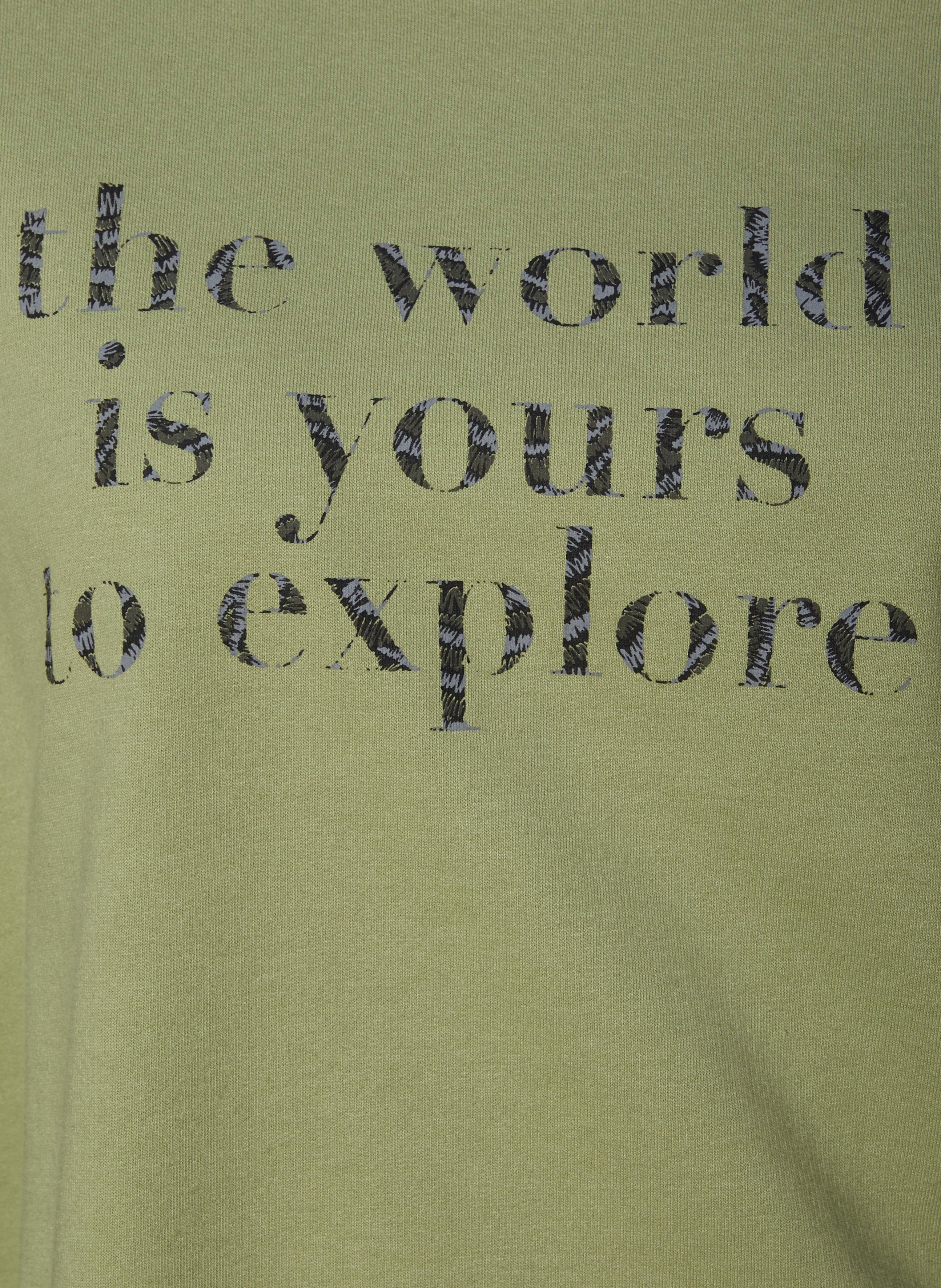 LASCANA Sweatshirt mit Statement Druck, Loungewear