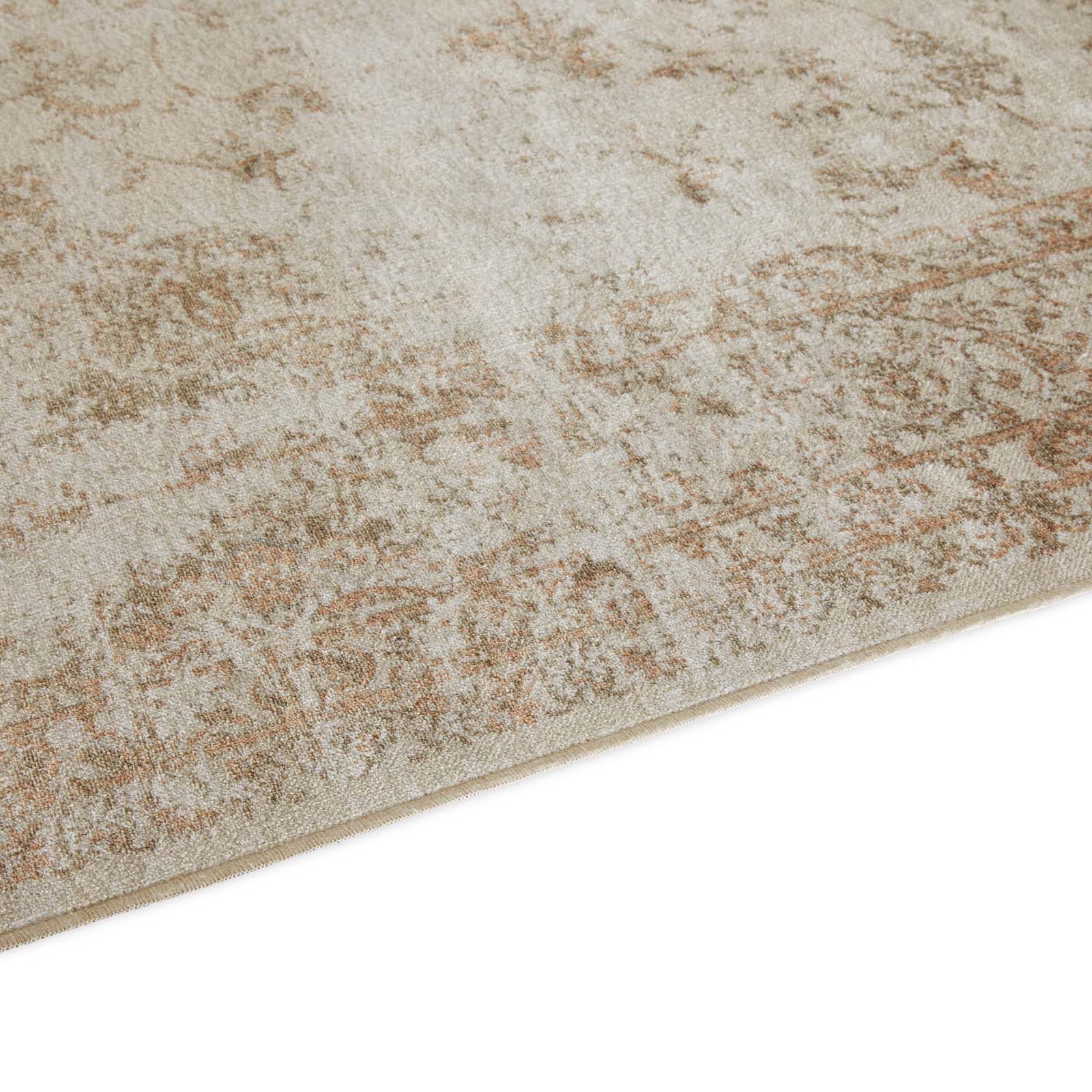 TaraCarpet Teppich Tara Carpet Palazzo Royal ECO Vintage, rechteckig, Höhe: 6 mm, Modernes Orientalisches Vintage Design in braun taupe 80x140