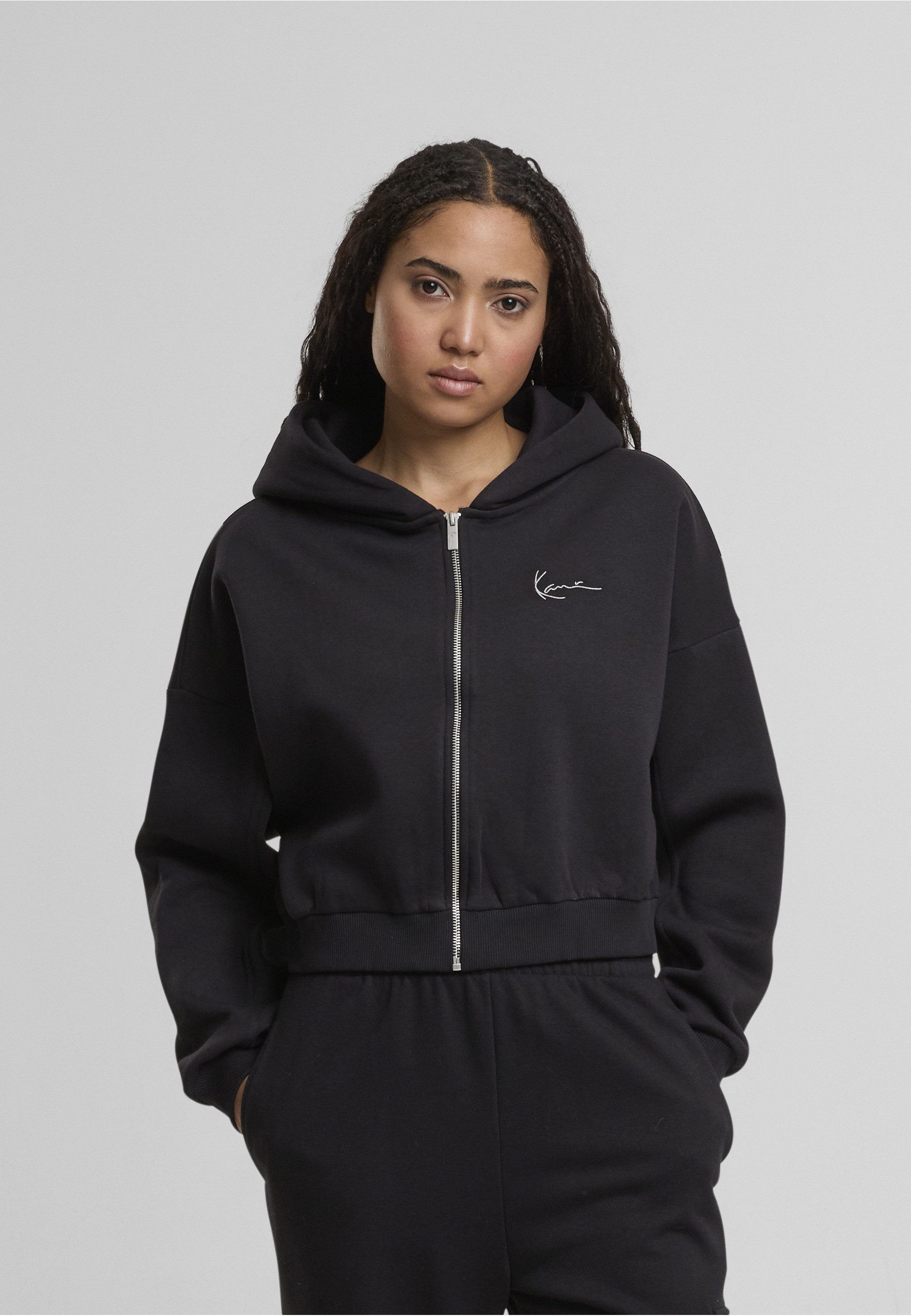 Karl Kani Sweatjacke Karl Kani Karl Kani Woven Signature Zip Hoodie