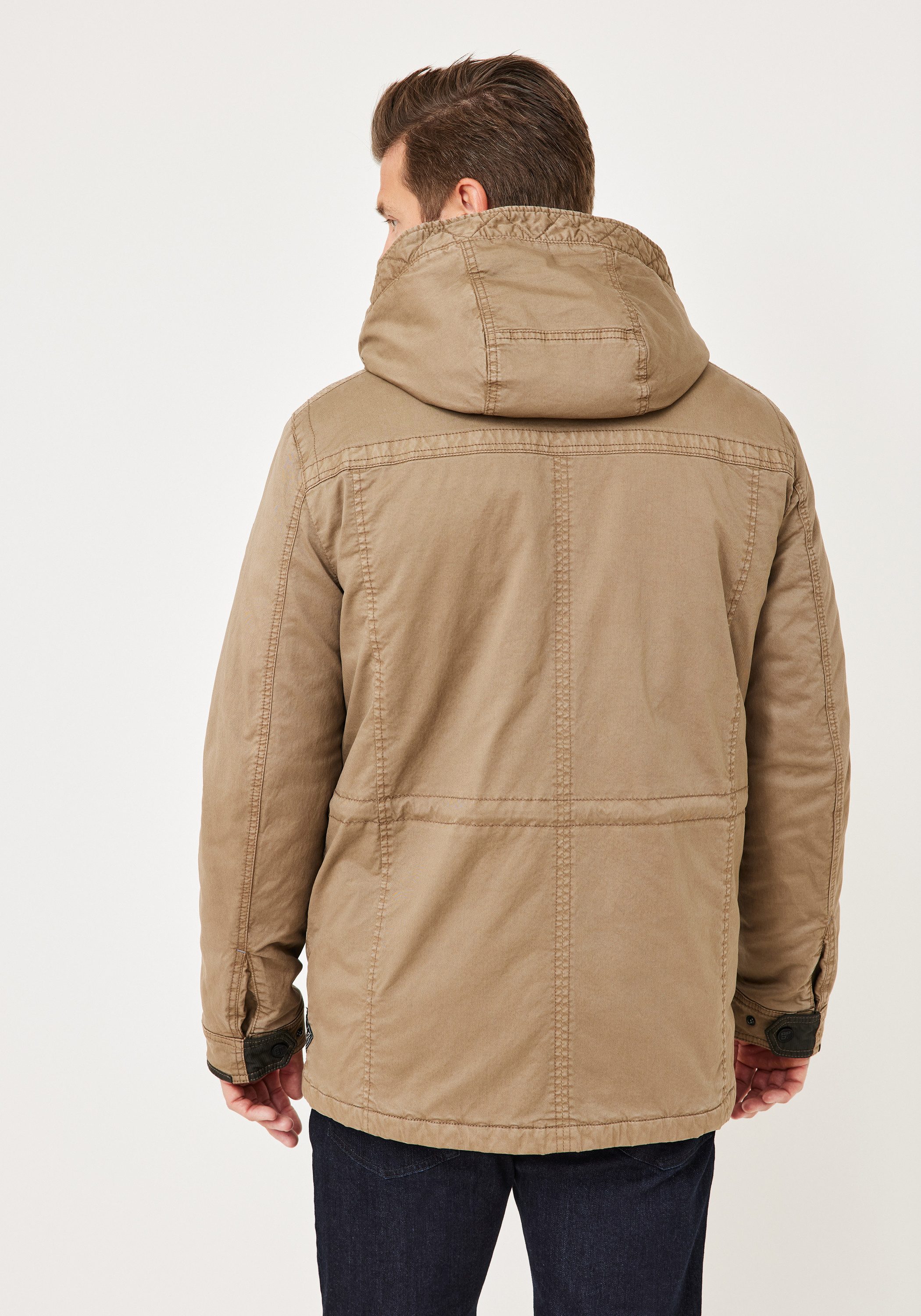 Redpoint Parka KORWIN Baumwoll-Parka mit abnehmbarer Kapuze und Stretch