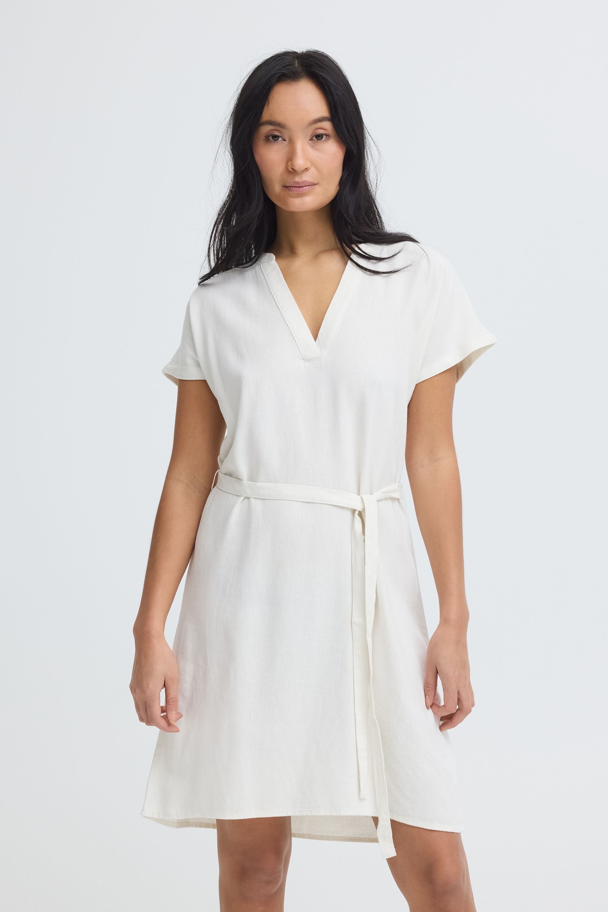 OXMO Minikleid OXNInna V-Neck Kleid - Loose Fit