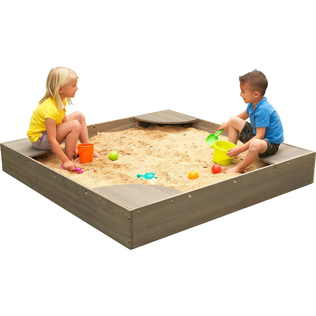 KidKraft® Sandkasten Sandkasten für den Garten, grau