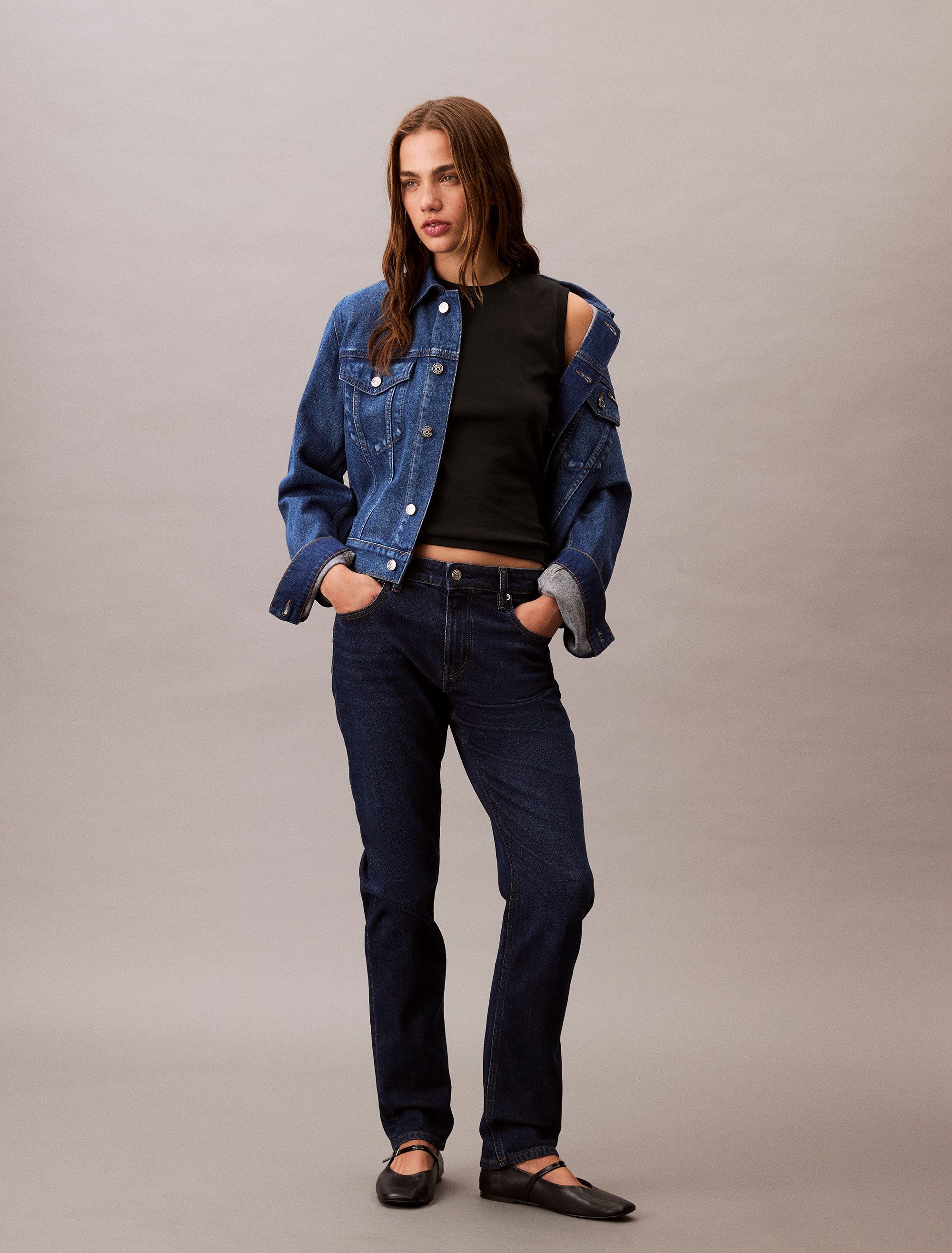 Calvin Klein Джинсы Skinny-fit-Jeans MID RISE SLIM Mit Gürtelschlaufen