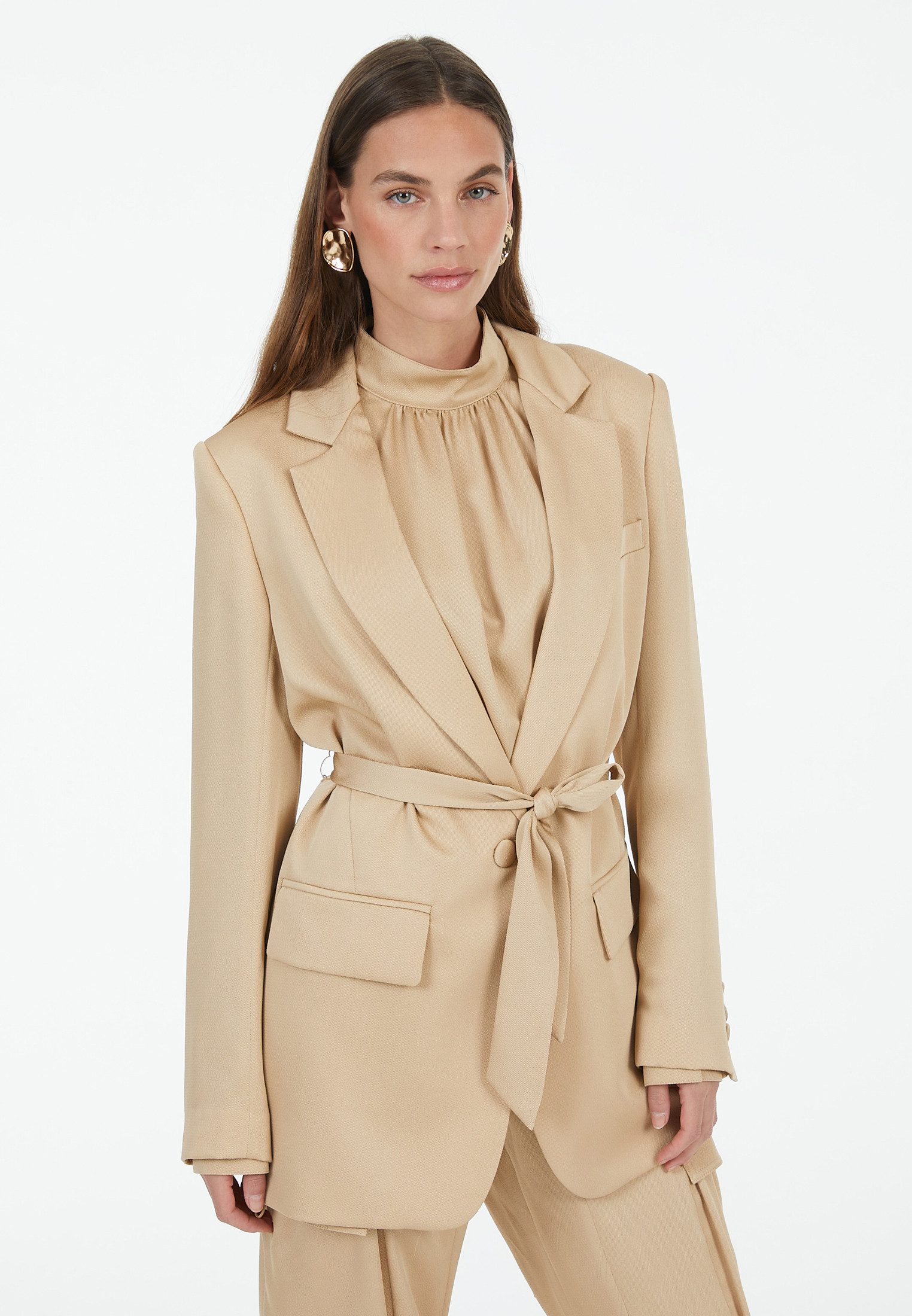 MARC AUREL Длинные aus mattem Satin