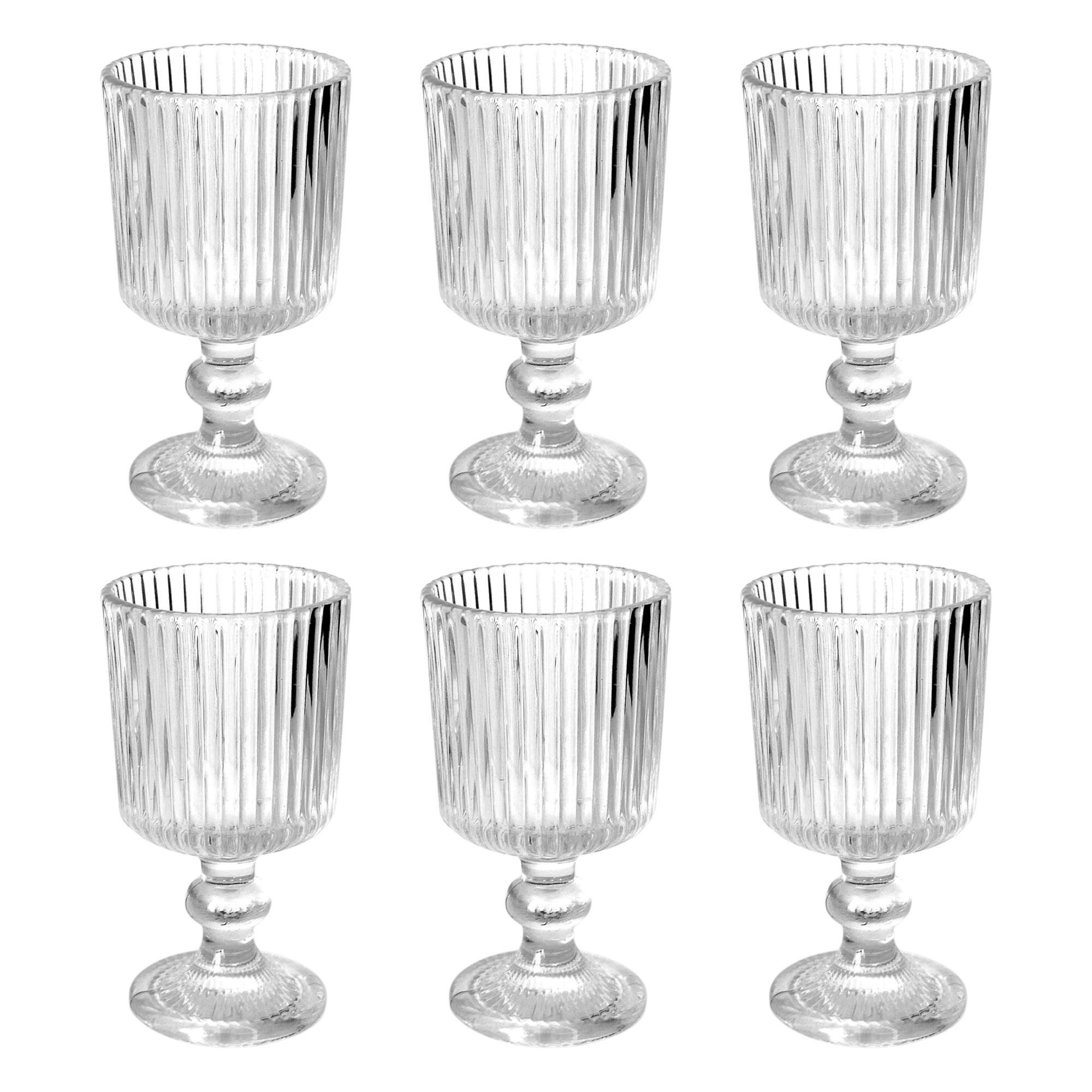 Sandra Rich Teelichthalter Teelichthalter "Kelch" 6er Set. Ø5,5 x 10cm. Windlicht Teelichtglas