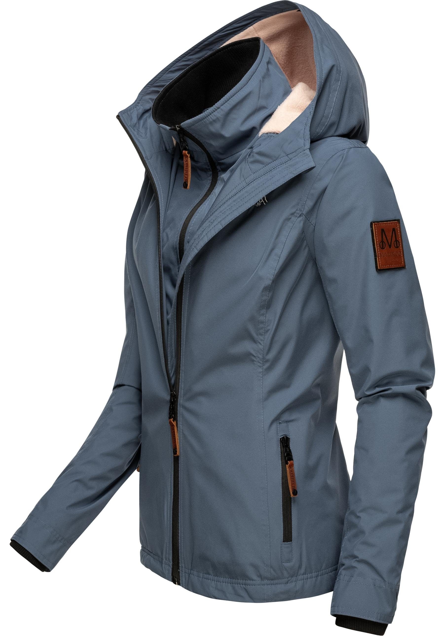 Marikoo Outdoorjacke Erdbeere sportliche Funktionsjacke mit Kapuze