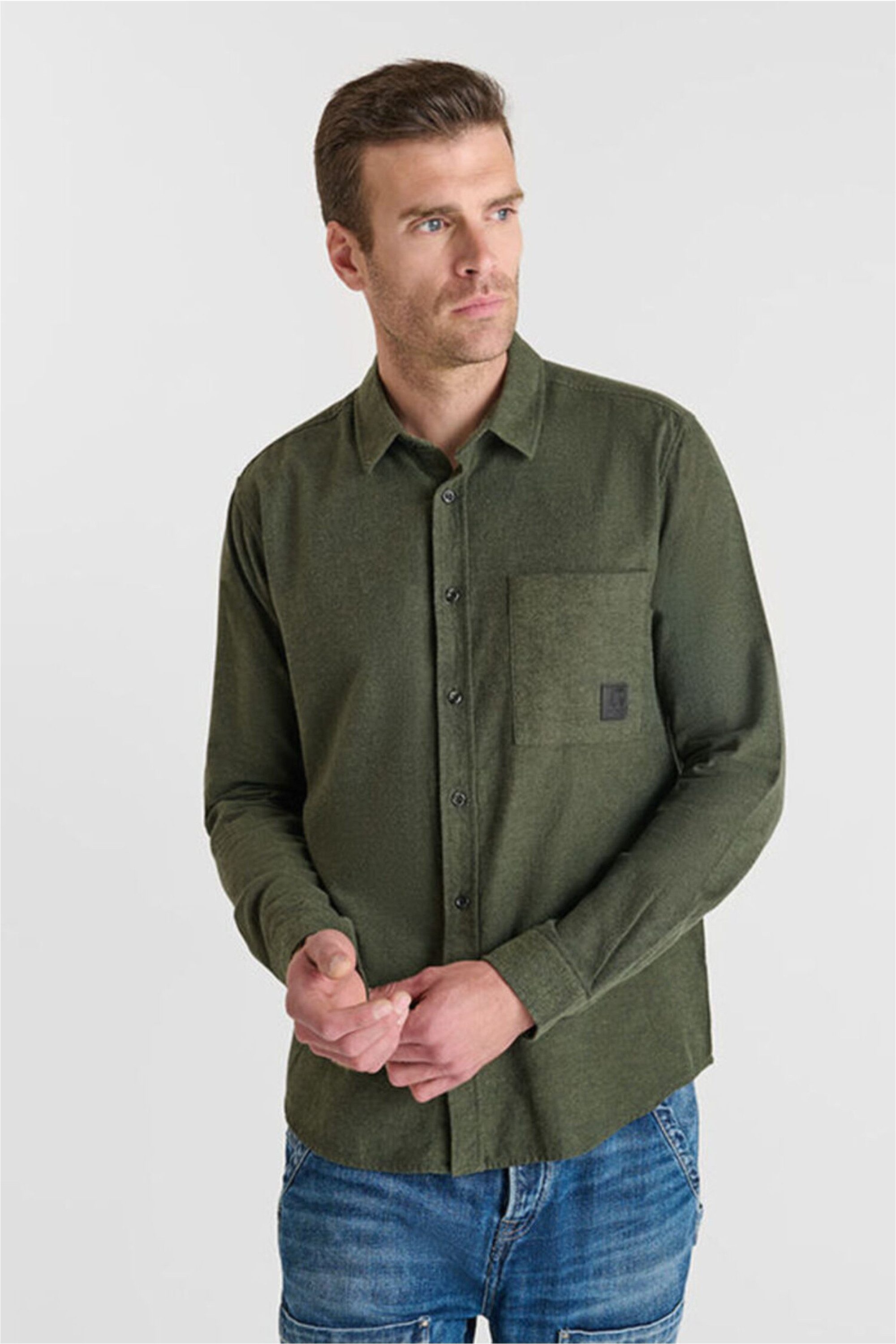 Le Temps Des Cerises Langarmhemd DEBIN (1-tlg) im klassischen Design