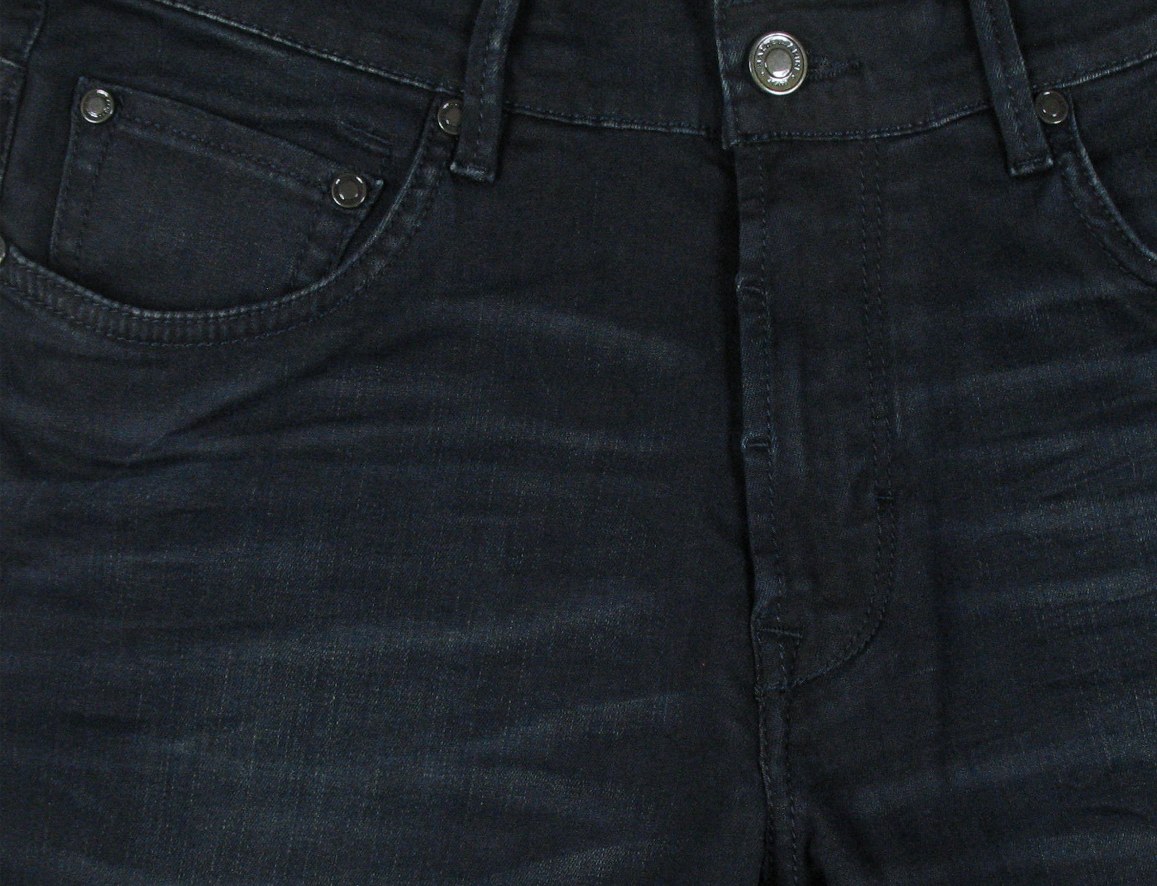 BALDESSARINI Iconic John Denim 5-Pocket-Jeans Blue Used Night Stretch