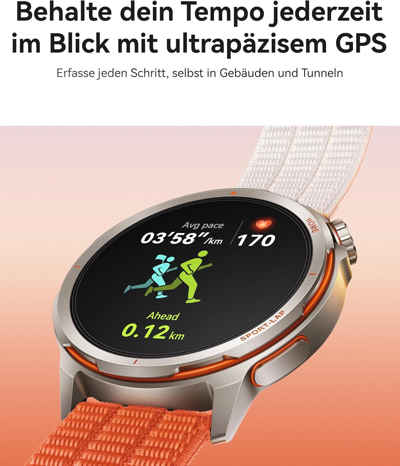 Huawei Herren"s GPS Fitnessuhr mit Telefonfunktion, SpO2 Schlafmonitor Smartwatch (1,32 Zoll), Fitness Uhr mit GPS, Telefonfunktion, IP68 Wasserdicht, EKG HRV