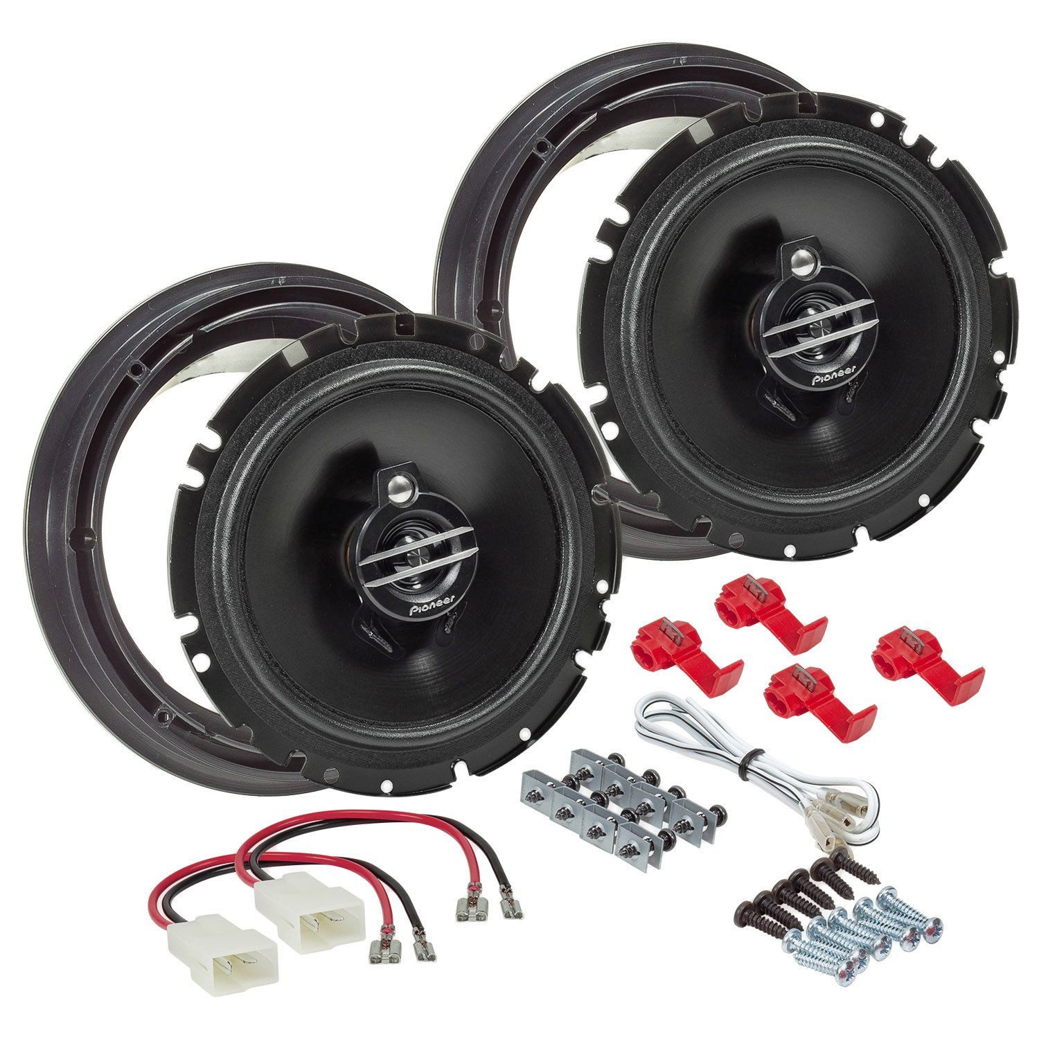 tomzz Audio Pioneer TS-G1730f 300W Lautsprecherset passt für Suzuki Swift Splash S Auto-Lautsprecher