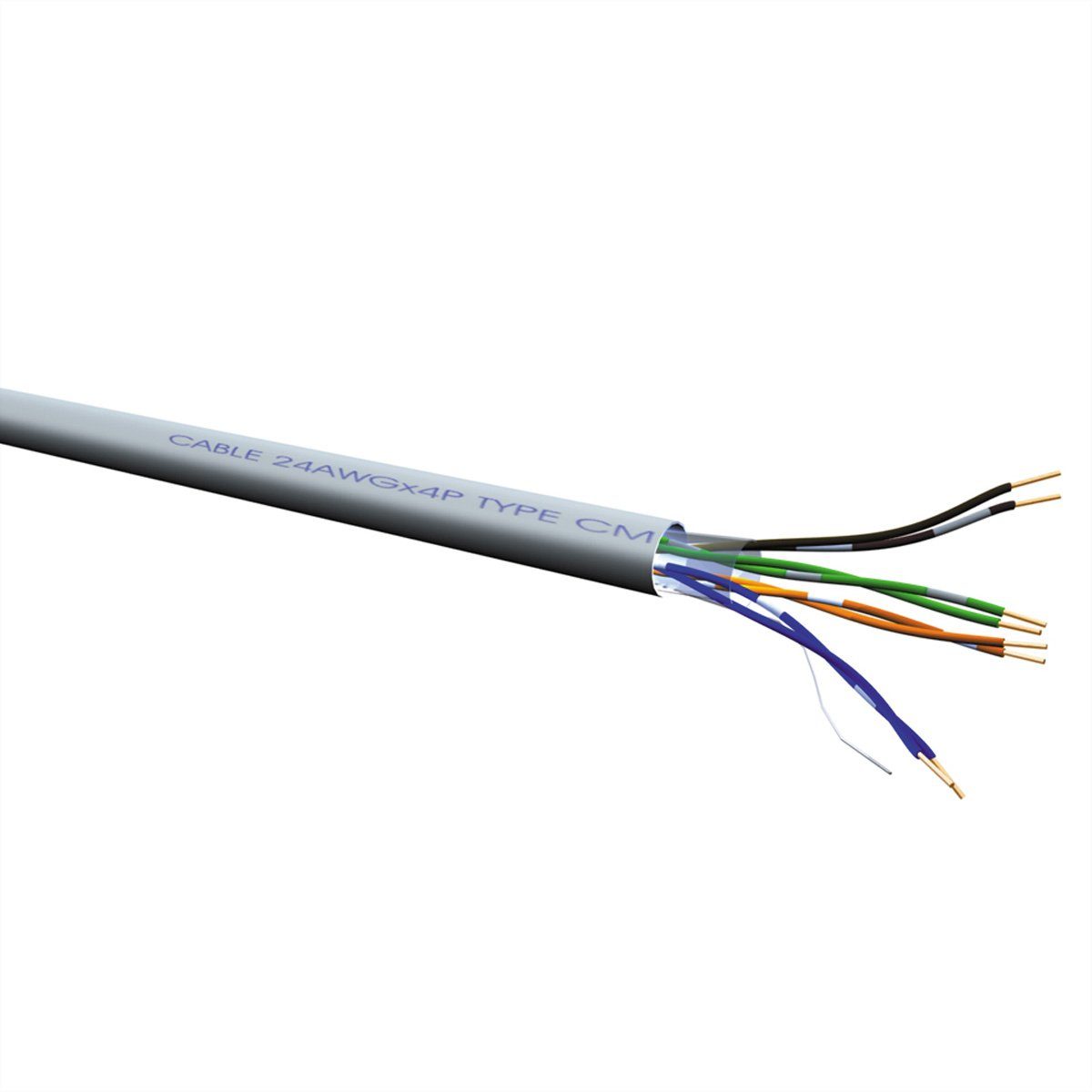 ROLINE UTP-Kabel Cat.6 (Class E) Massivdraht LAN-Kabel, (30000.0 cm), 300m