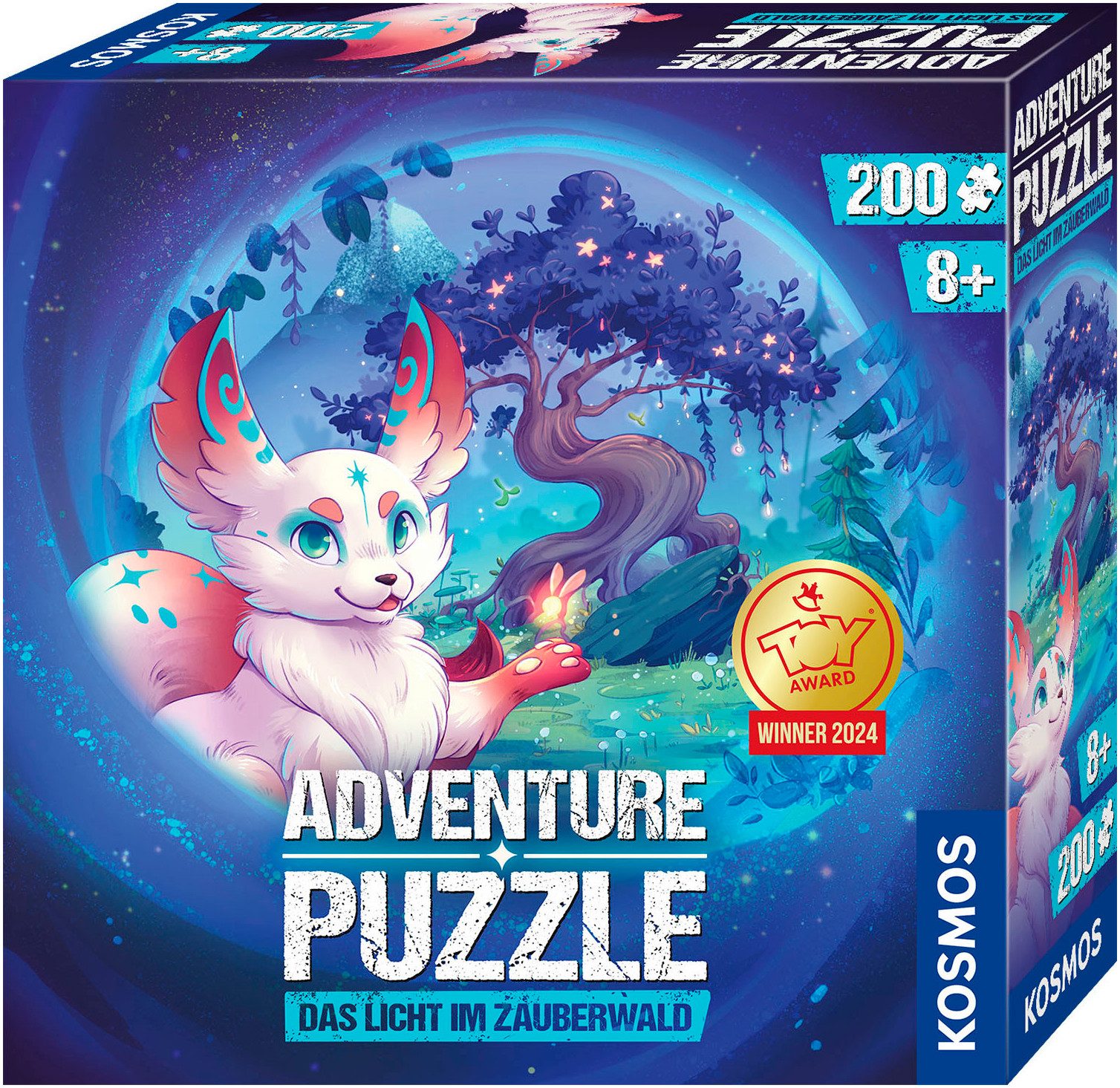 Kosmos Puzzle Adventure Puzzle, Das Licht im Zauberwald, 200 Puzzleteile, Made in Germany