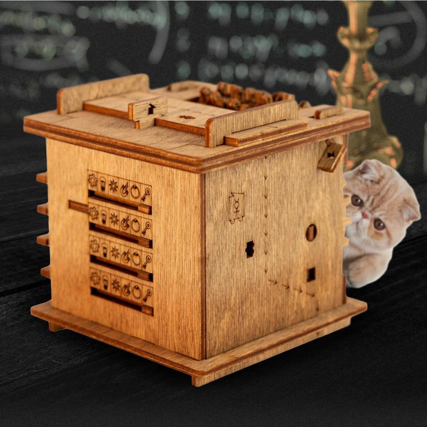 iDventure 3D-Puzzle iDventure Cluebox Schrödingers Katze Rätselbox, 52 Puzzleteile