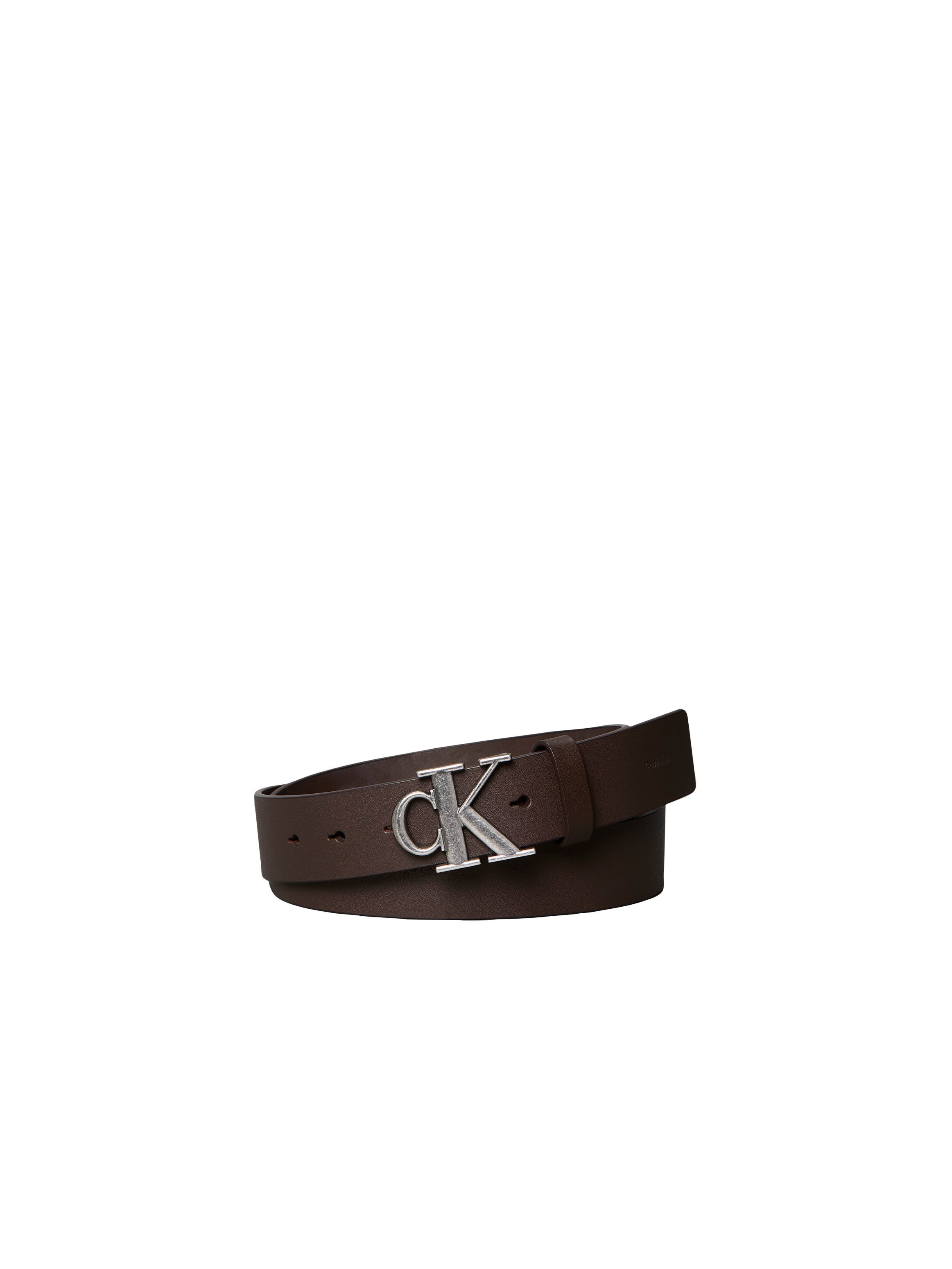 Calvin Klein Ledergürtel CK BUCKLE SMOOTH 35MM Größenverstellbar mit Metallschließe