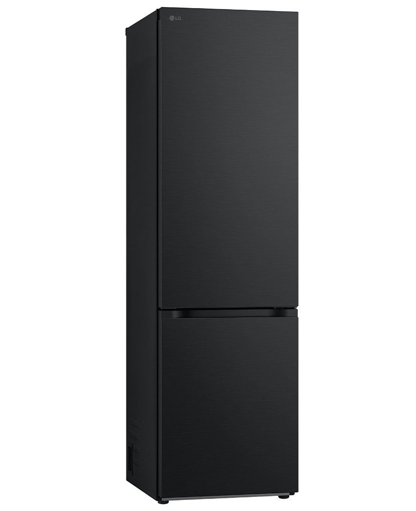 LG Kühl-/Gefrierkombination Matt Schwarz Metallic GBV3200CEP, 203 cm hoch, 59,5 cm breit, Total No Frost, Express Cooling, Multi-Airflow, 387 Liter Kapazität